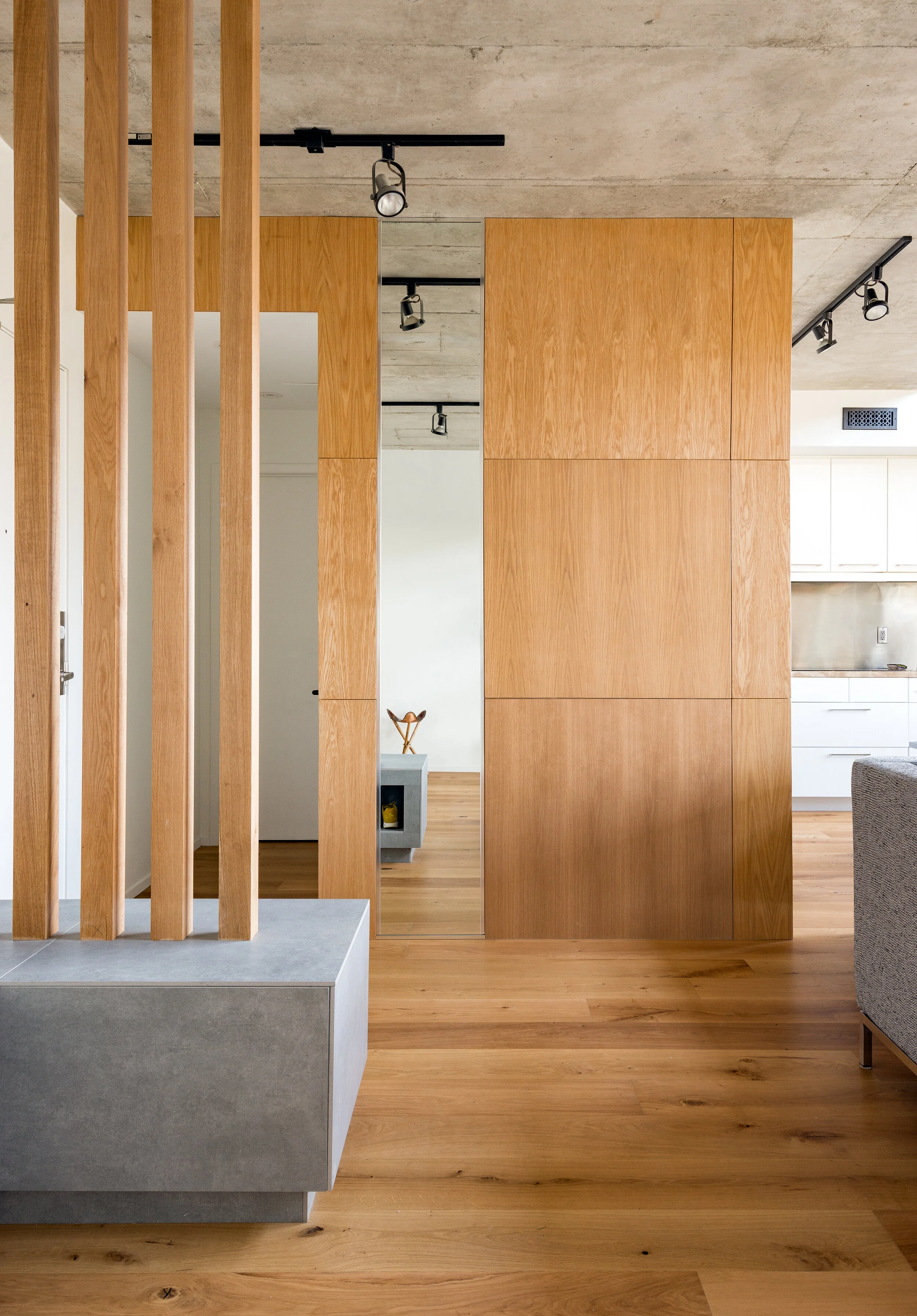 Entryway of the King West Loft designed by SOCA