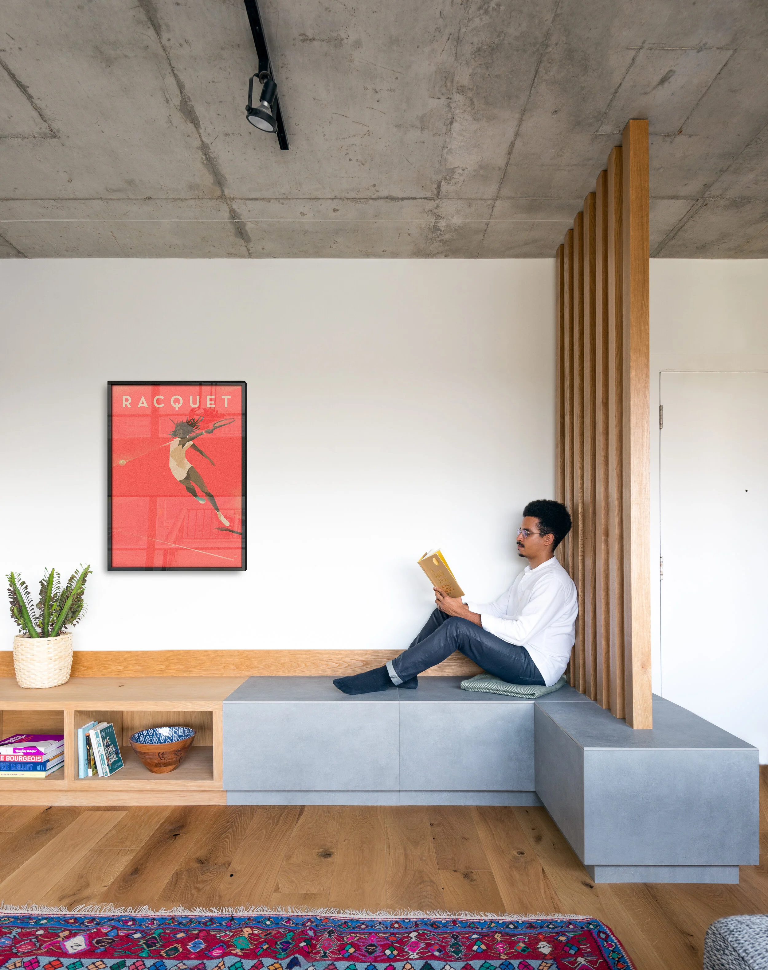 Seating area of the King West Loft designed by SOCA