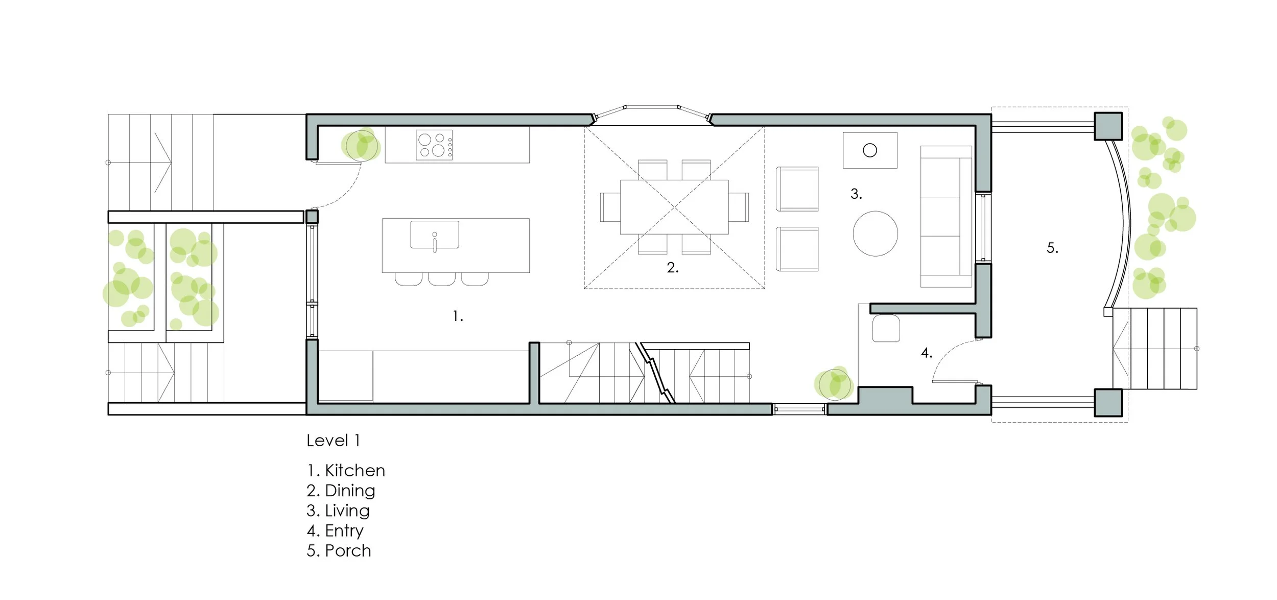 Ground floor plan for Granny's House designed by SOCA