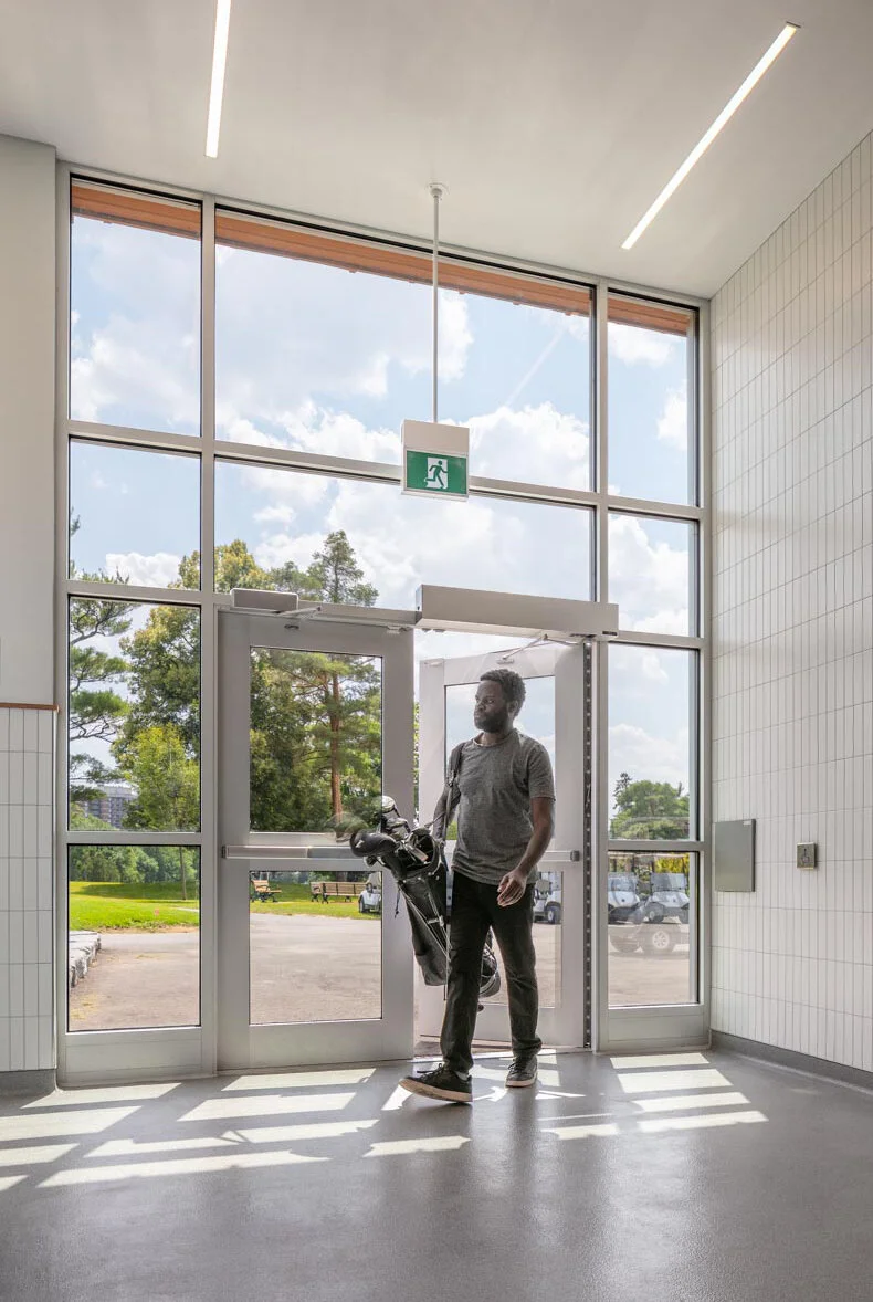 Entrance view of Humber Valley Golf Course Accessibility Upgrades designed by SOCA