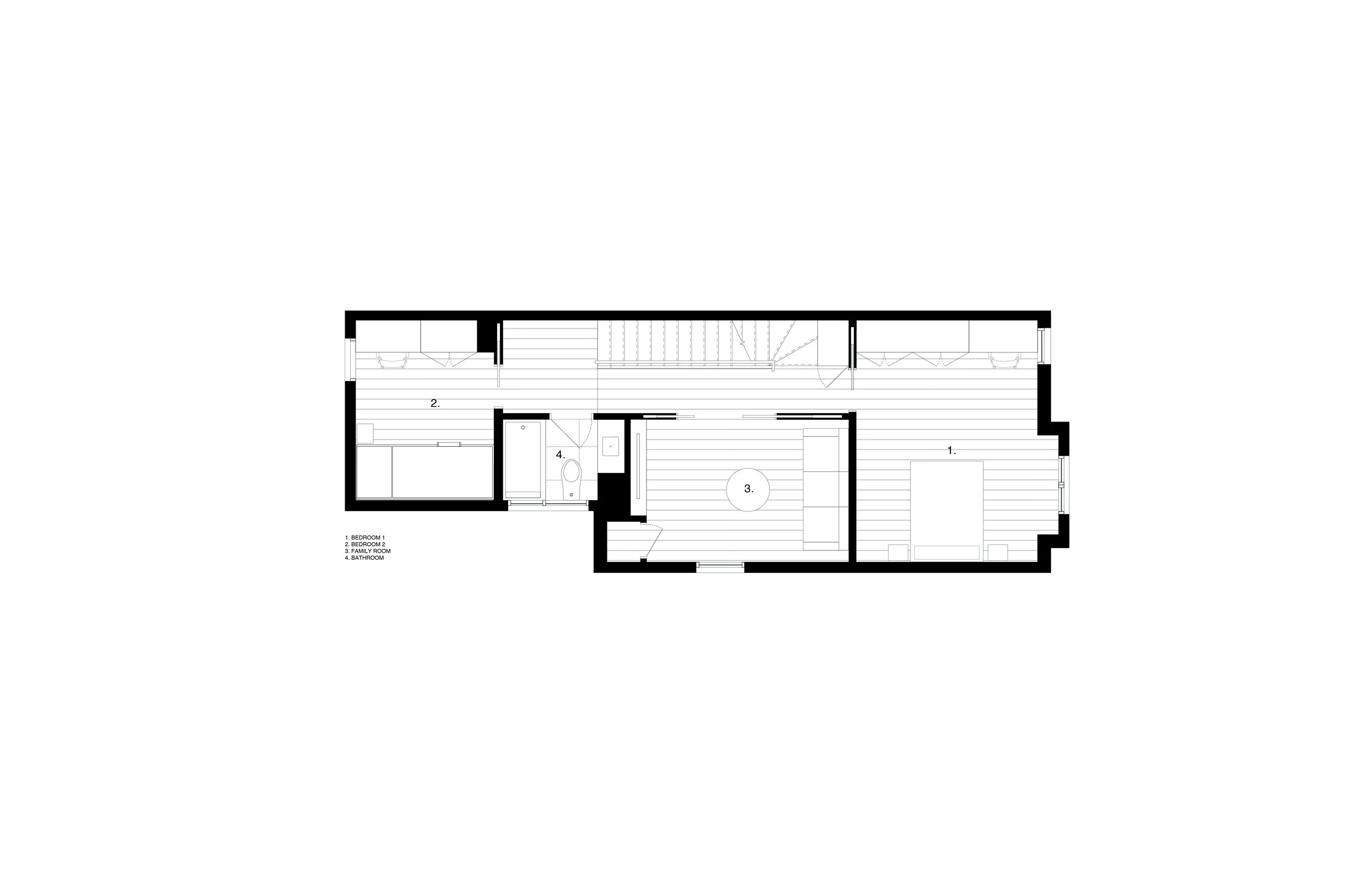 Level 2 plan of Blong House designed by SOCA