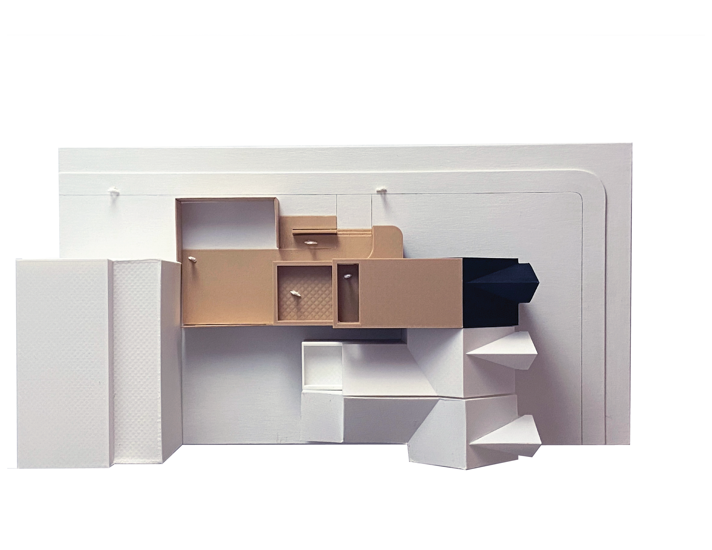 Top view model of the Band Gallery and Cultural Centre designed by SOCA