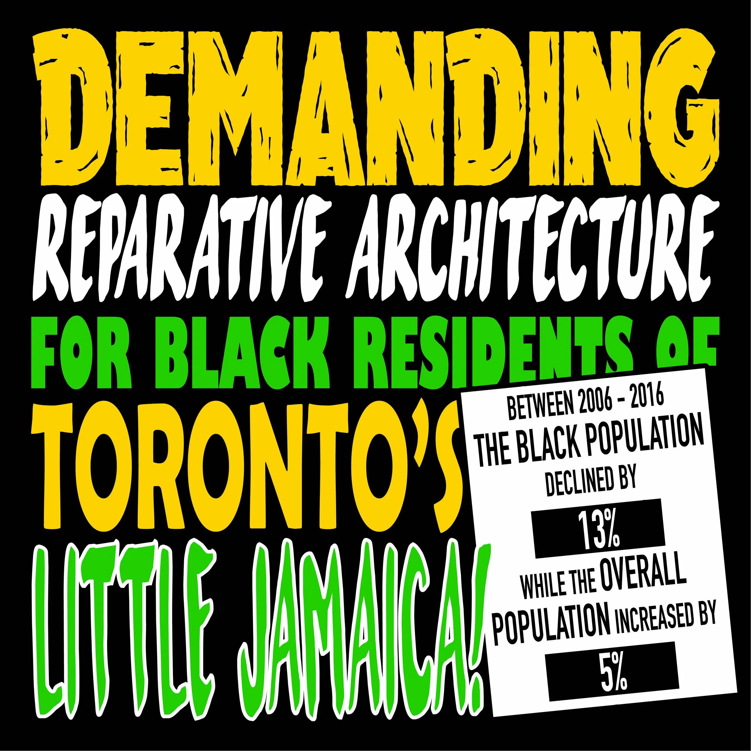 Demand Poster for the AAHA Venice Biennale 2023 designed by SOCA
