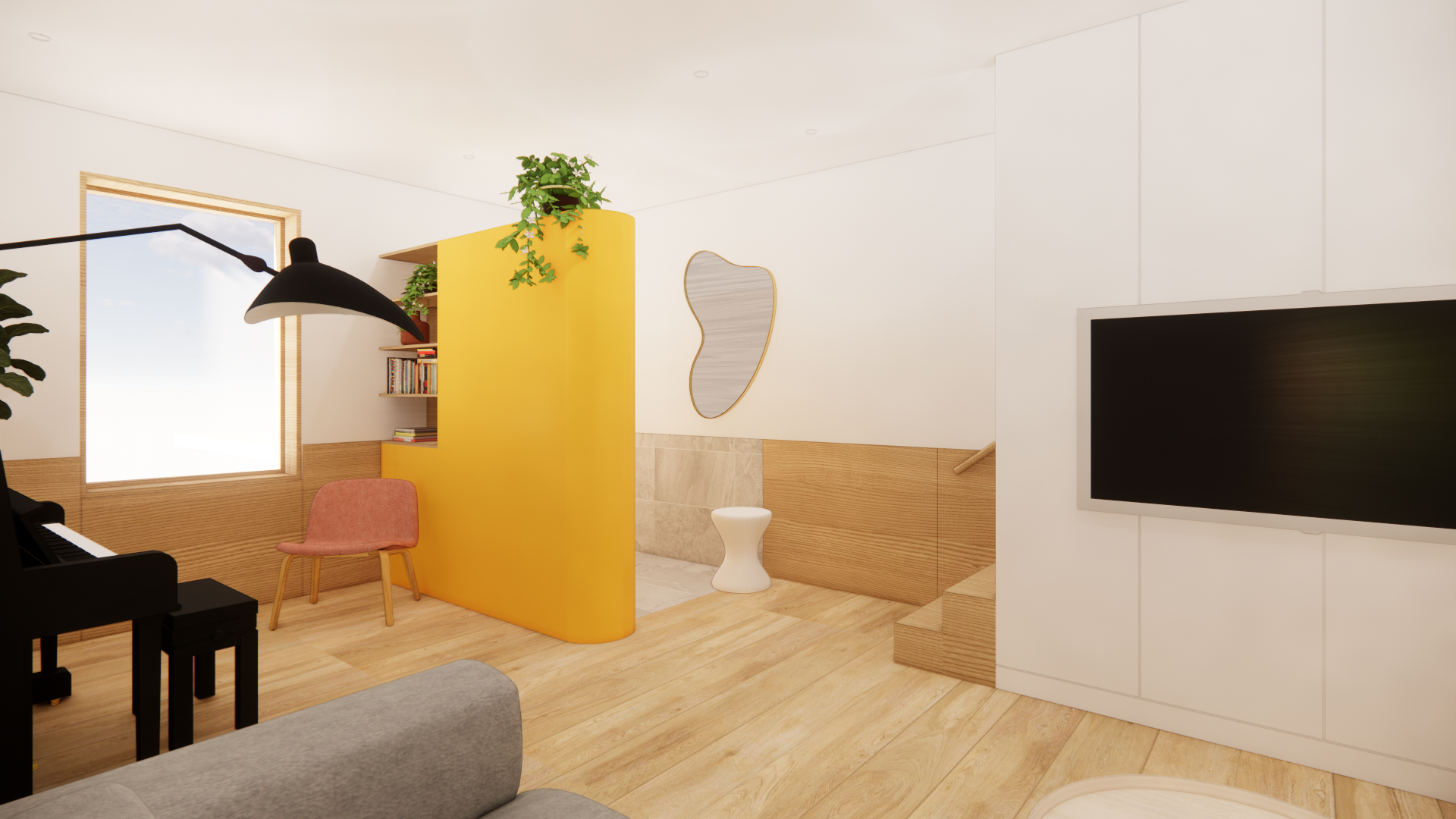 Entryway render of the Poucher House designed by SOCA