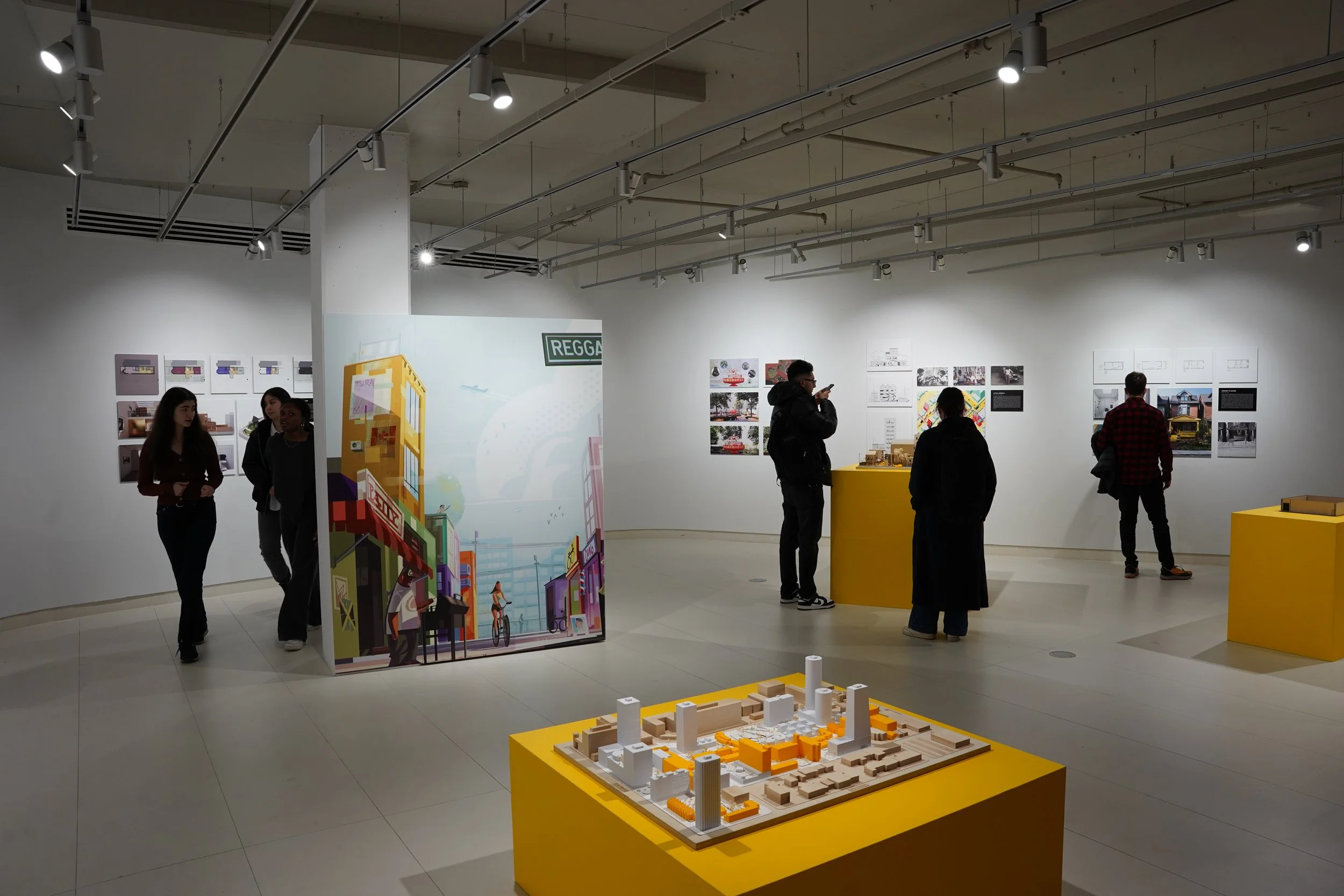 Exhibition view of the Toronto Imagined Exhibition developed by SOCA