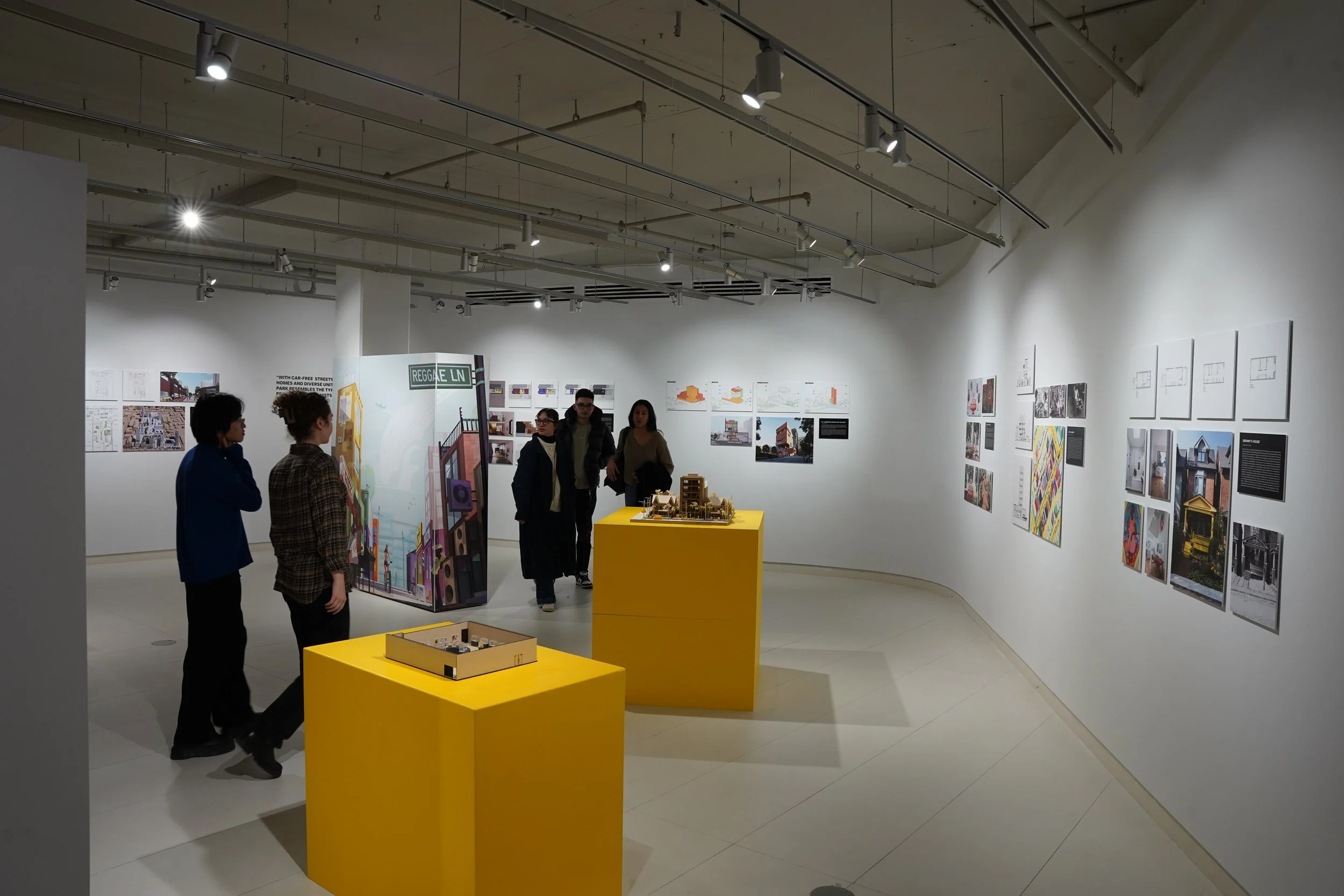 Exhibition works of the Toronto Imagined Exhibition developed by SOCA