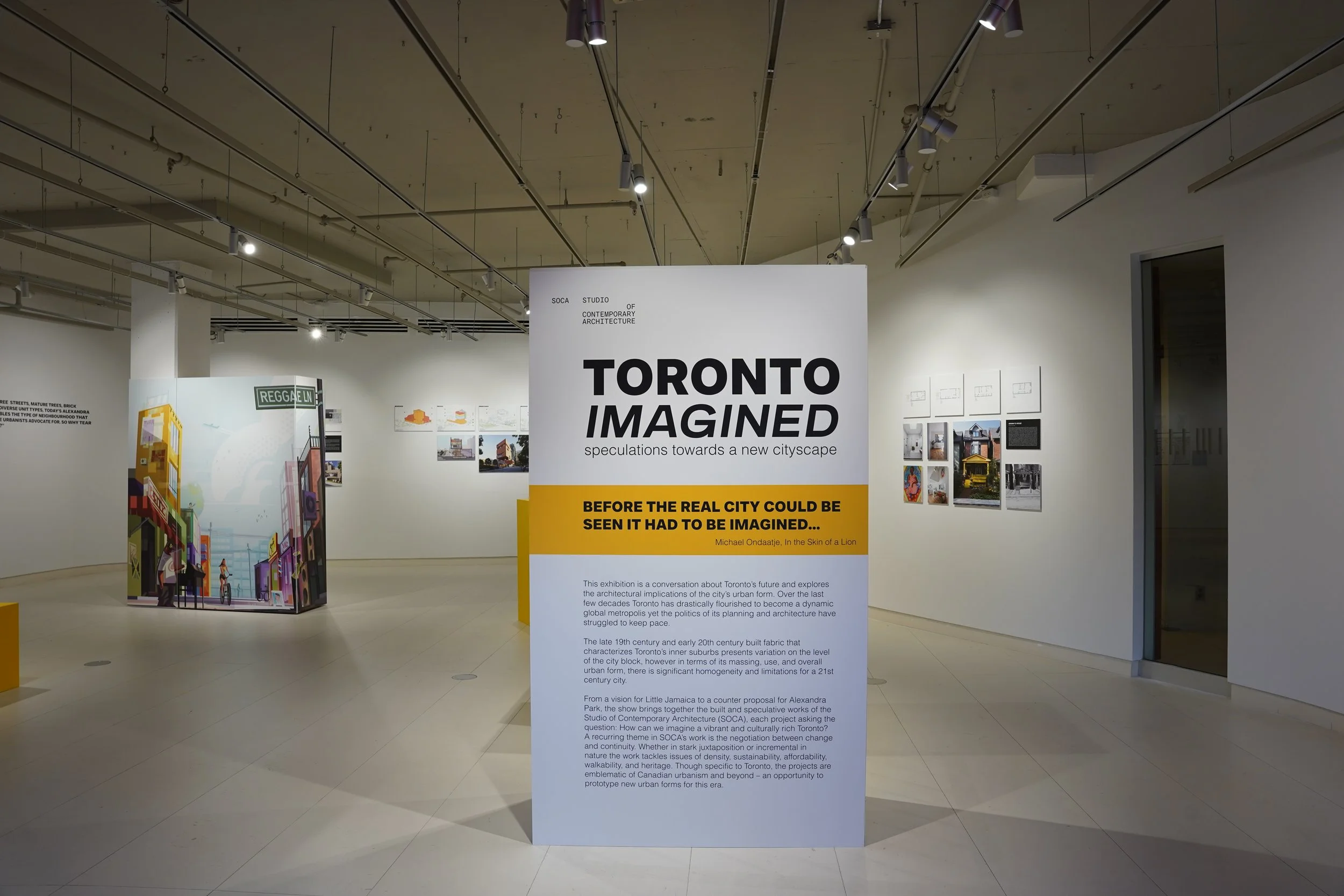 Entry to Paul H. Cocker Gallery of the Toronto Imagined Exhibition developed by SOCA