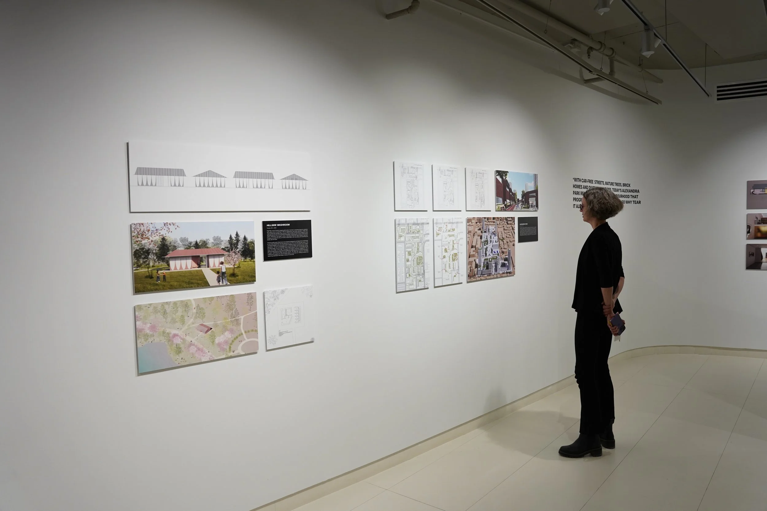 Exhibition drawings for the Toronto Imagined Exhibition developed by SOCA