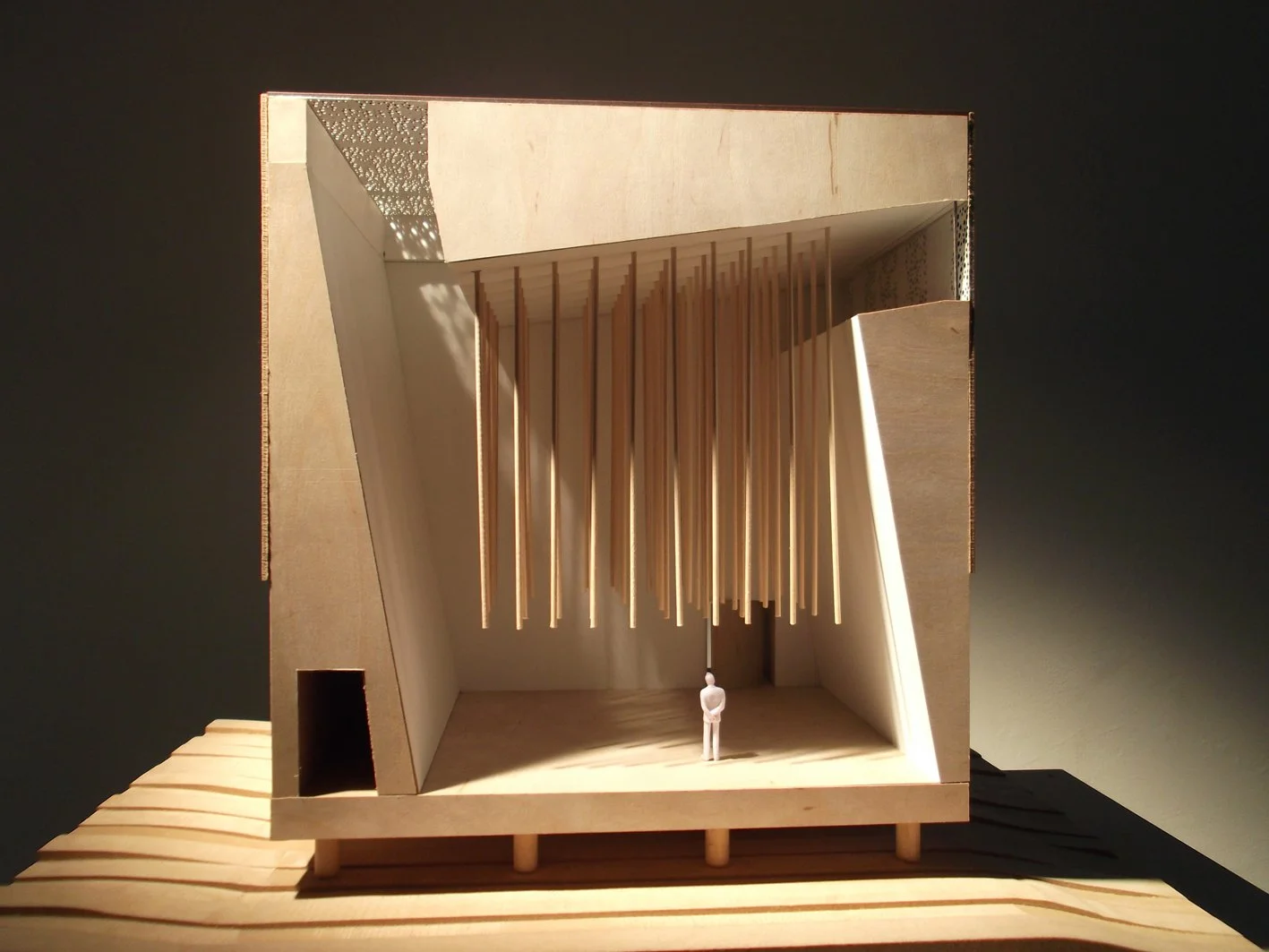 Sectional model of prayer room for the Submerged Mosque proposal designed by SOCA