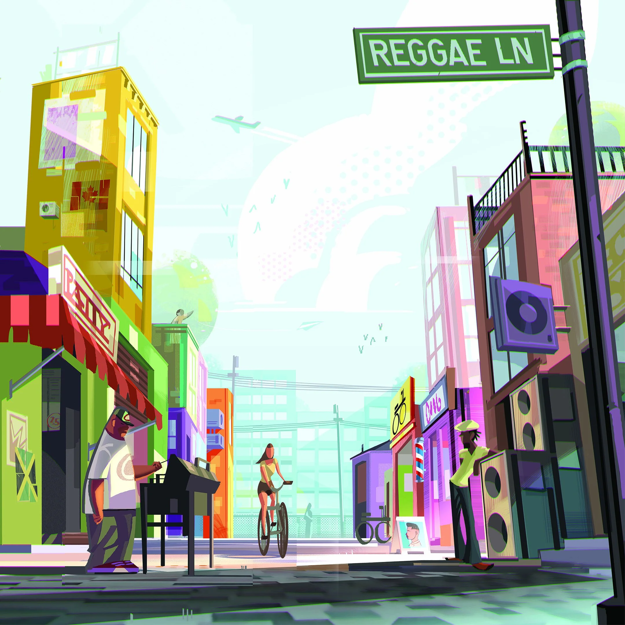 Concept drawing for the AAHA Venice Biennale 2023 designed by SOCA. Drawing credits to Gyimah Gariba