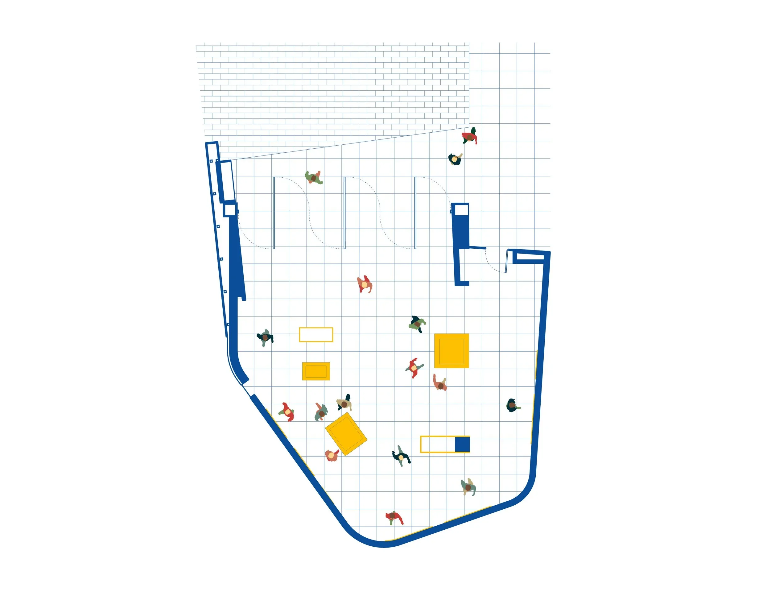 Exhibition plan of the Toronto Imagined Exhibition developed by SOCA