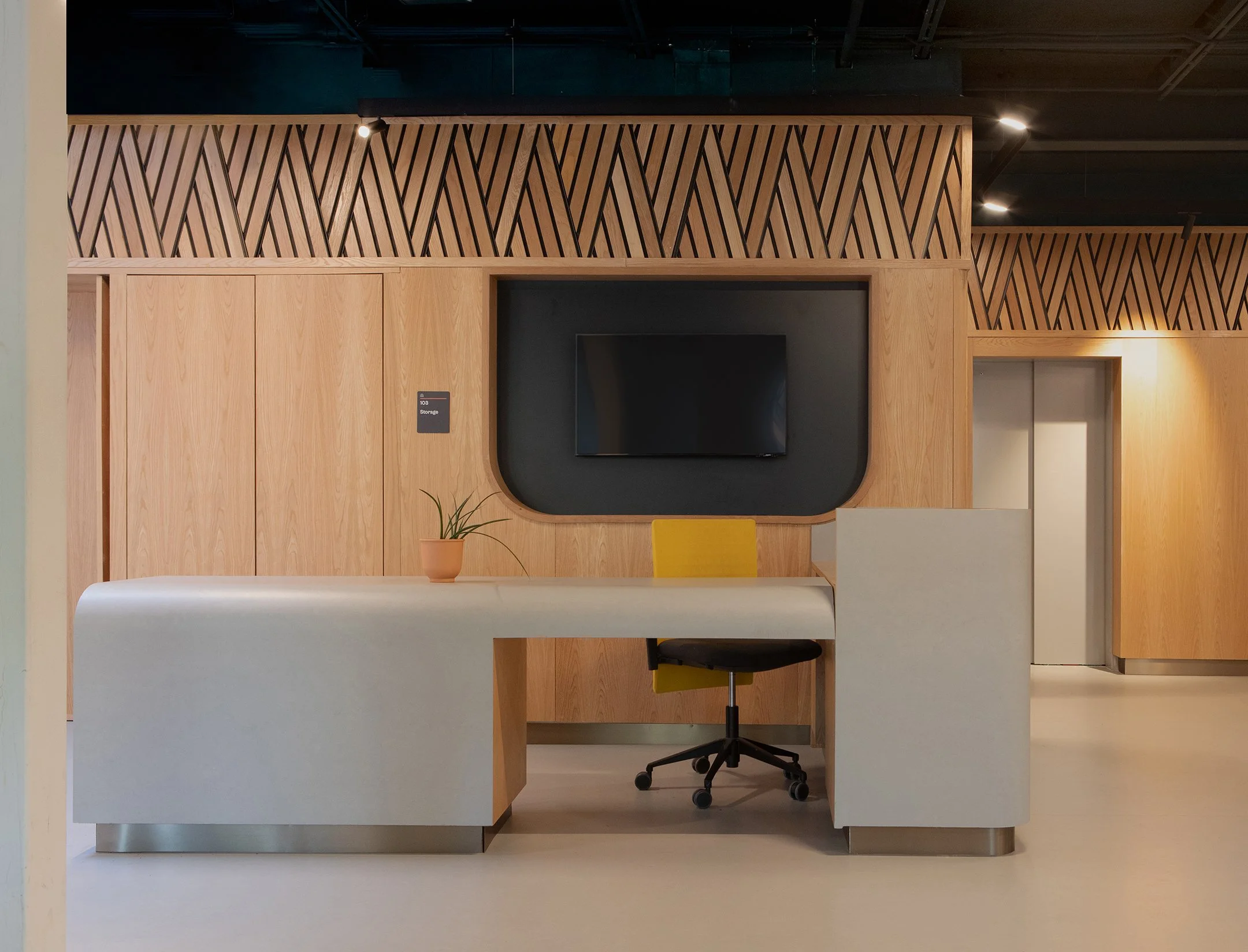 Interior lobby of the Wildseed Centre for Art and Activism designed by SOCA