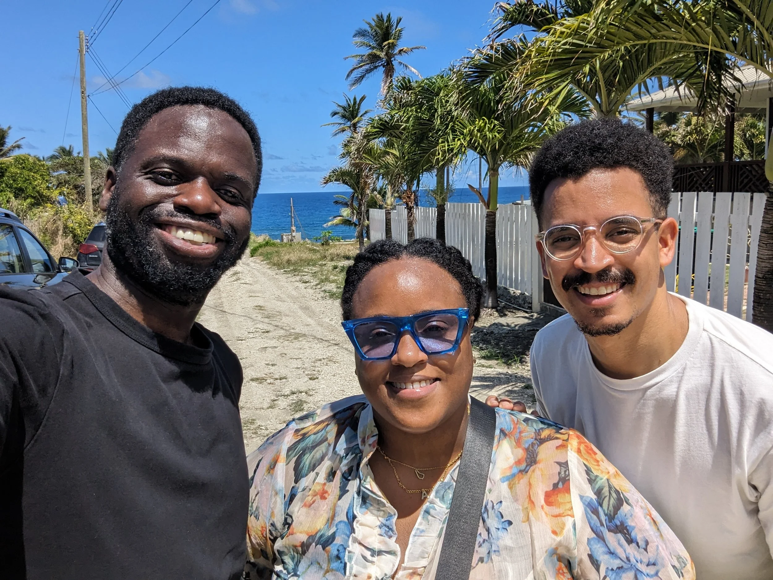With Alyssa-Amor Gibbons in St. John, Barbados for the Black Community Resilience Project developed by SOCA