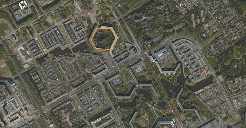 Aerial site plan of the Submerged Mosque proposal designed by SOCA