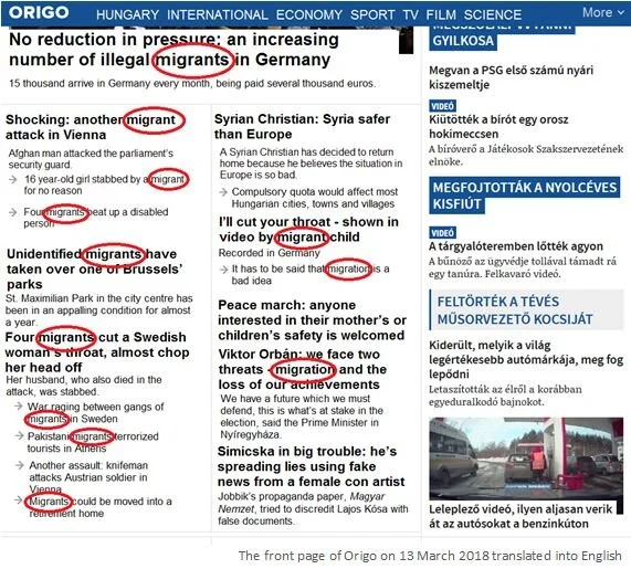 HUNGARY’S PROPAGANDA MEDIA ECHOES THE GOVERNMENT’S TOUGH ANTI-IMMIGRATION AGENDA