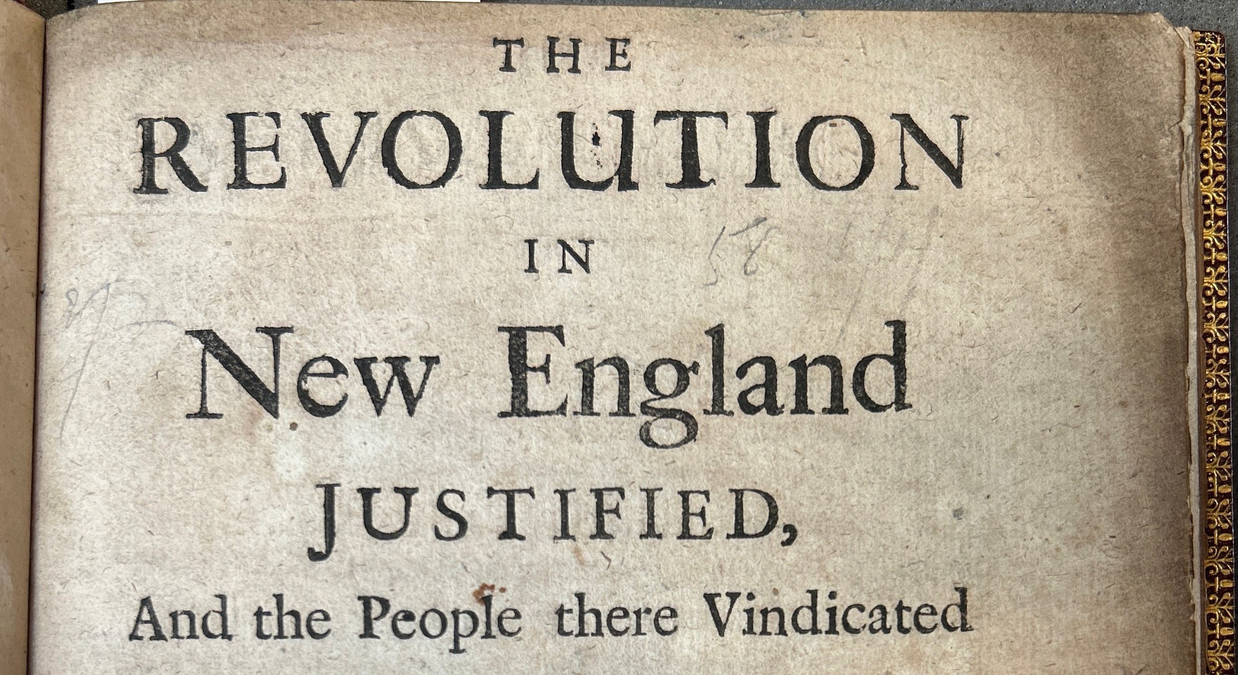 The Revolution Before the Revolution: Boston, 1689