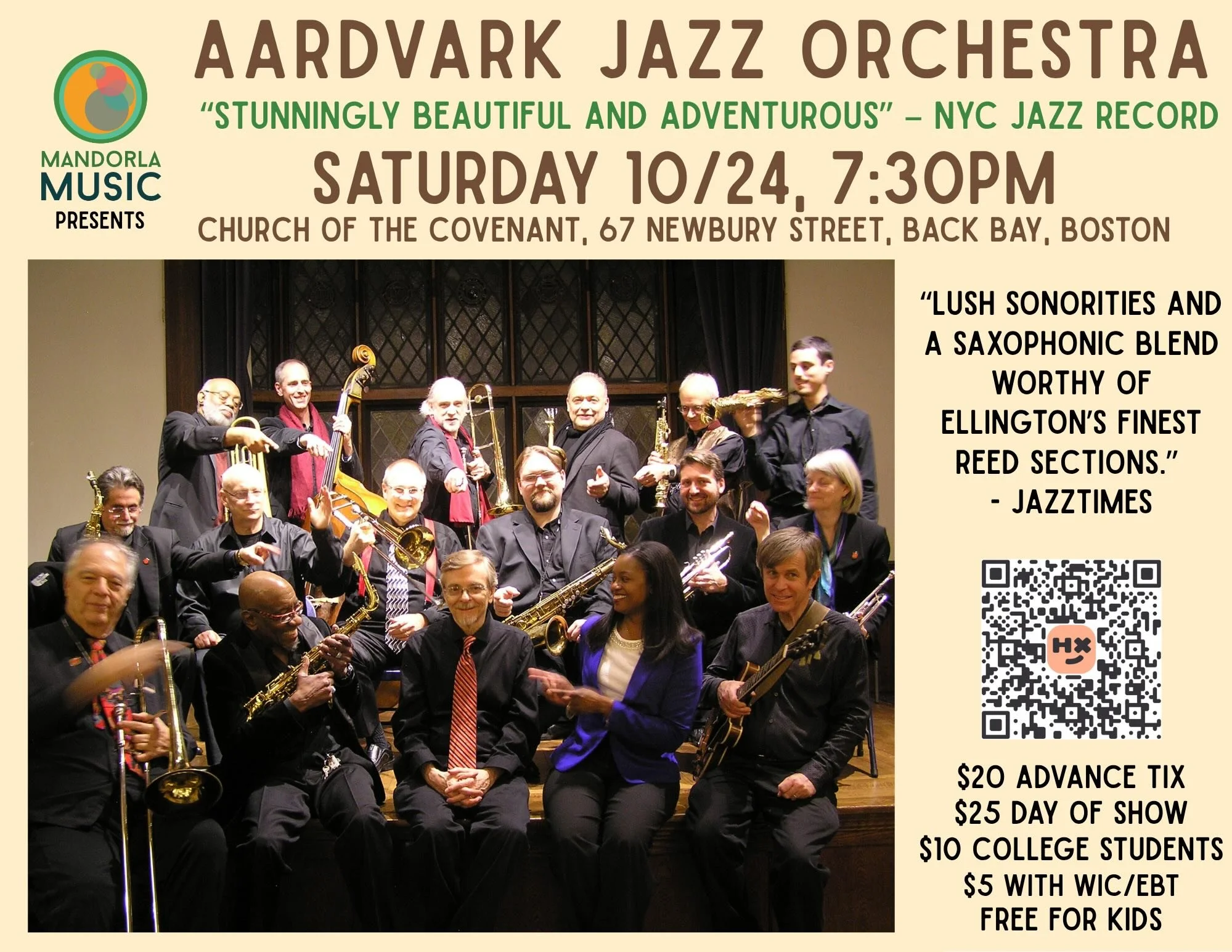 Aardvark Jazz Orchestra, Celebrating America250