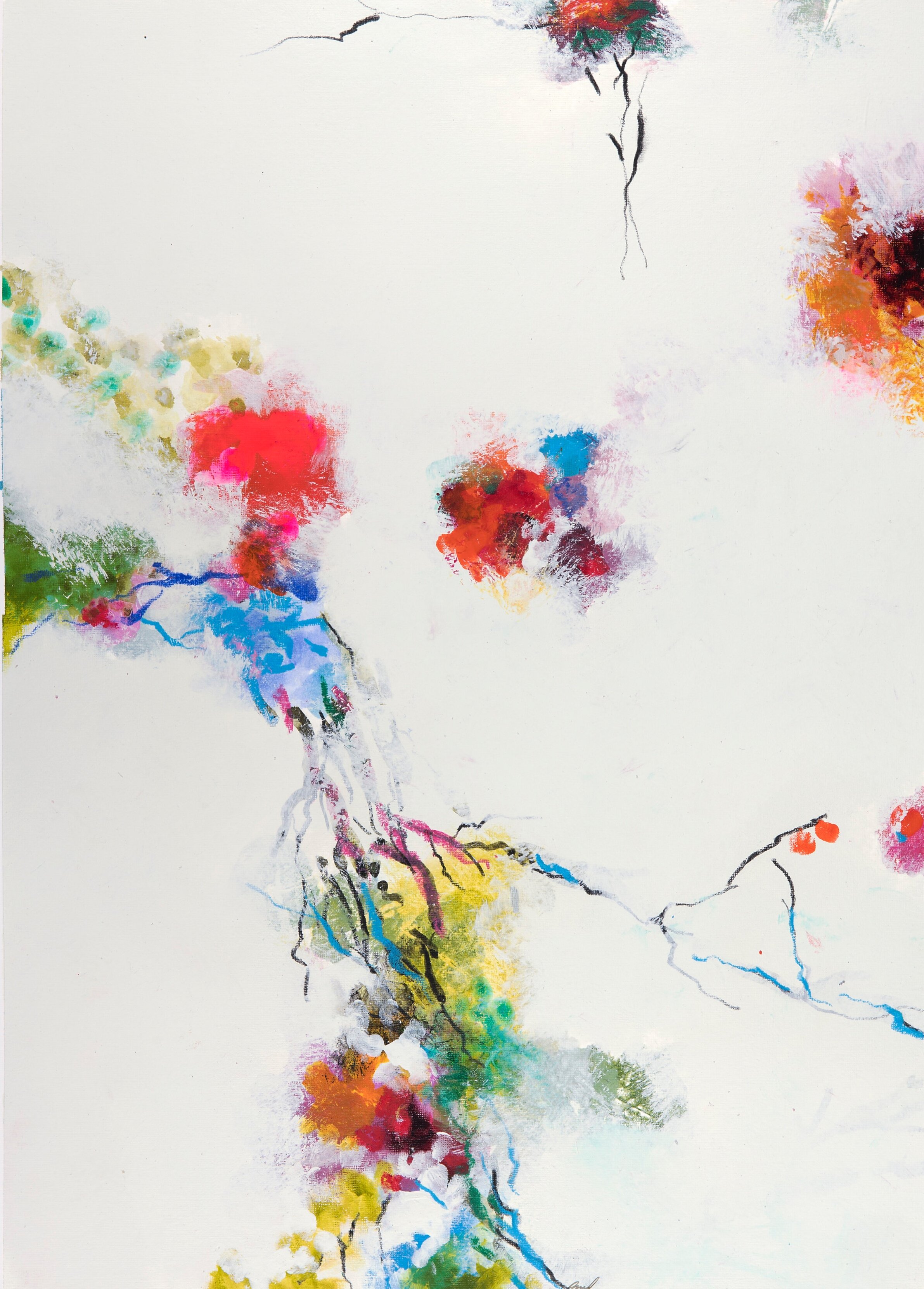 Nest Series #3, 2020, mixed media on paper, 18 x 24 in. AVAILABLE through Claire Elizabeth Gallery. Please, email claireelizabethgallery@gmail.com for inquiries.