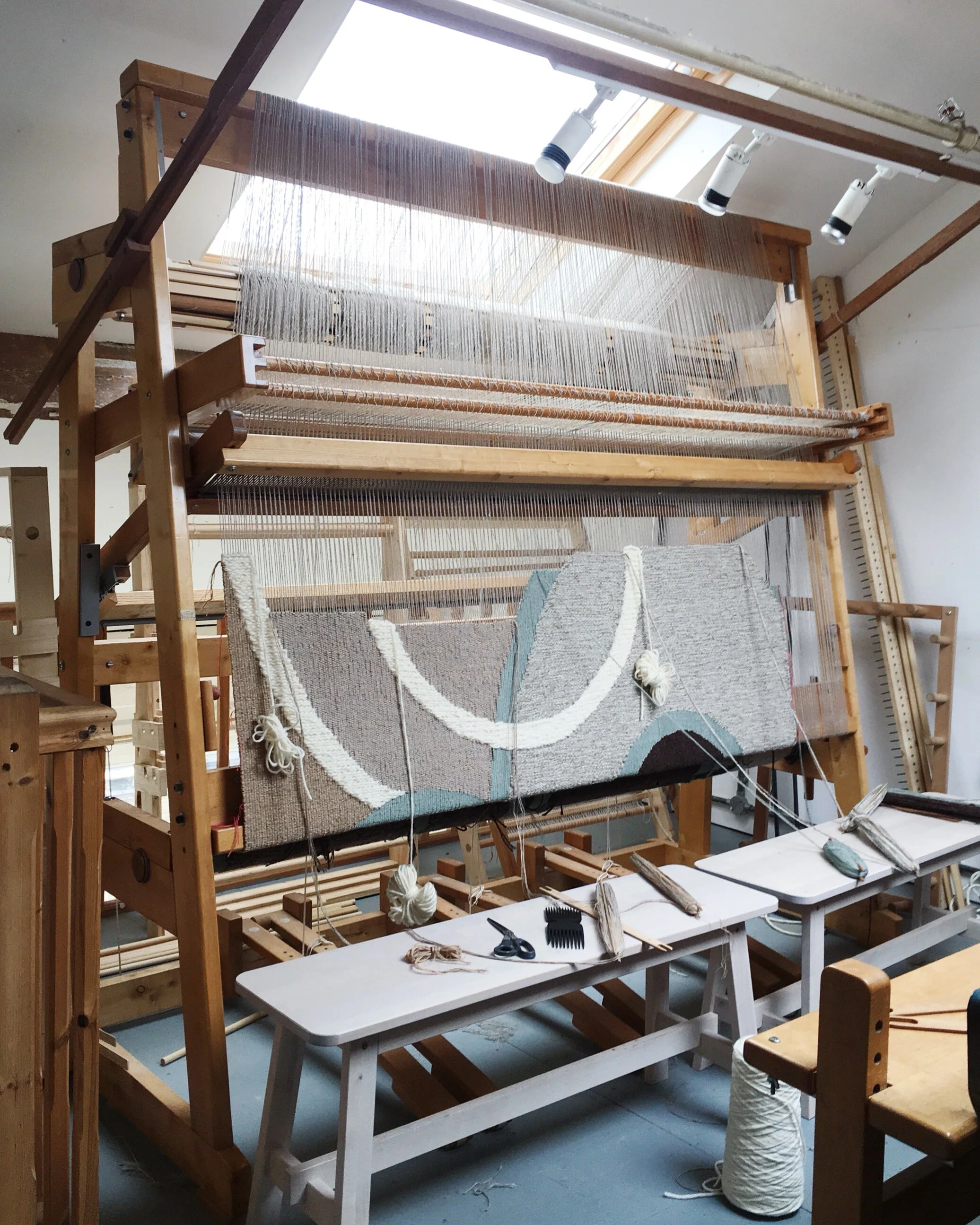 Large Loom For Making Rugs , How to Make a Rug Pattern on a Frame Loom ...