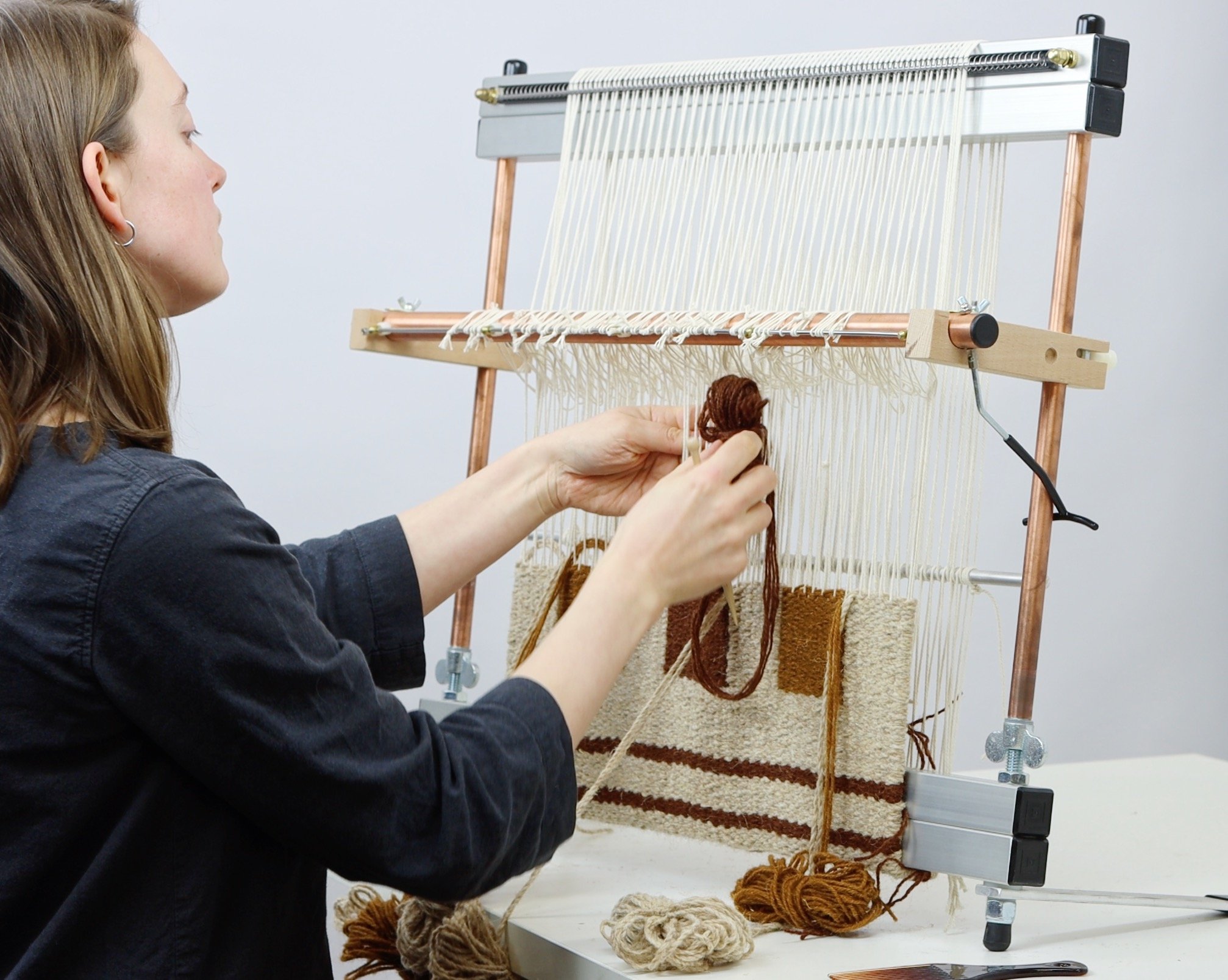Rug Weaving On A Mirrix Loom Balfour Co Supplies