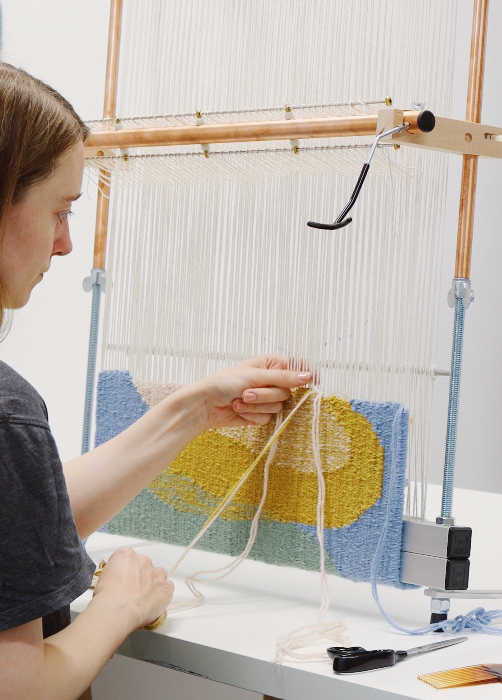 Rug Weaving On A Mirrix Loom Balfour Co Supplies