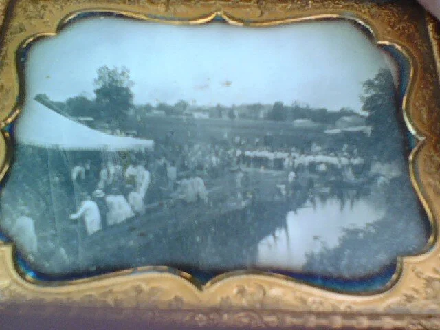 Large Outdoor Daguerreotype  of Field Days