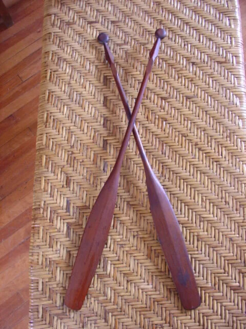 Pair of Salesman Sample Adirondack Guide Boat Paddles