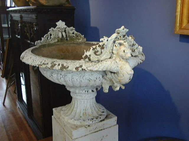 Figural Cast Iron Urn - 1870