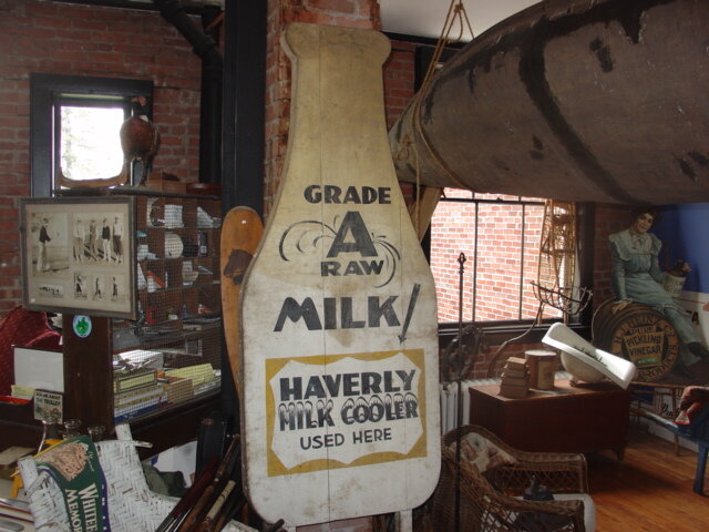 Figural Farm Country Milk Bottle Trade Sign - circa 1935