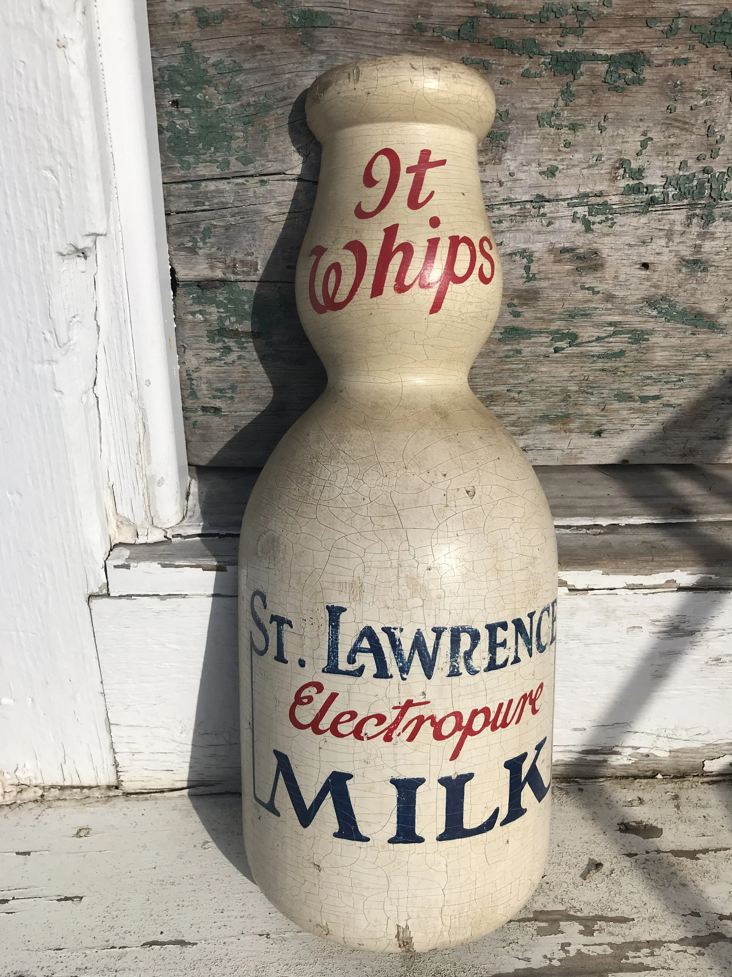 Farm Store Milk Bottle Folk Art Trade Sign