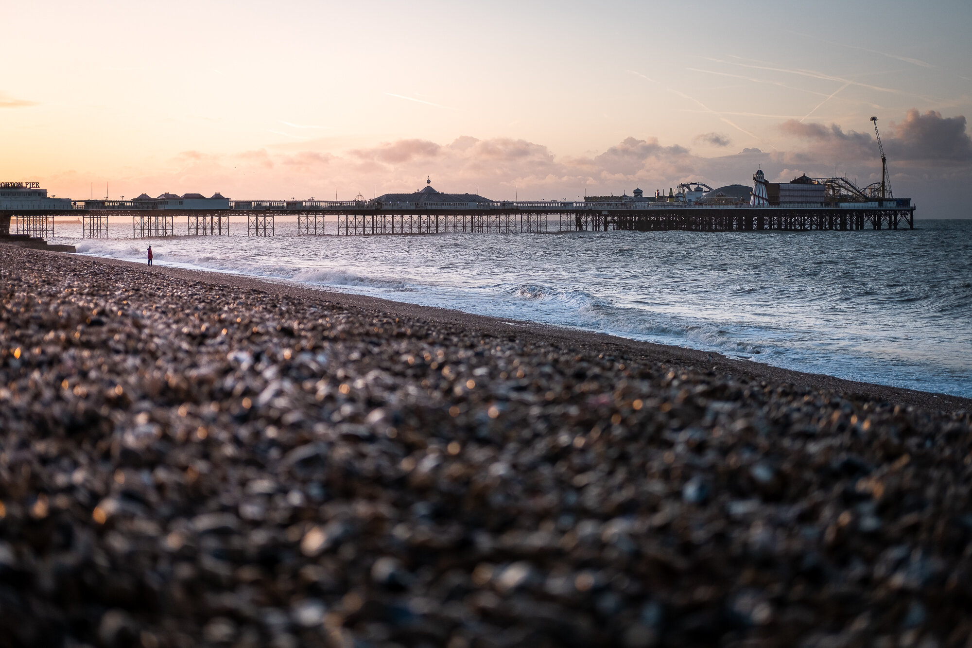Sunrise on Brighton Beach by Trevor Sherwin
