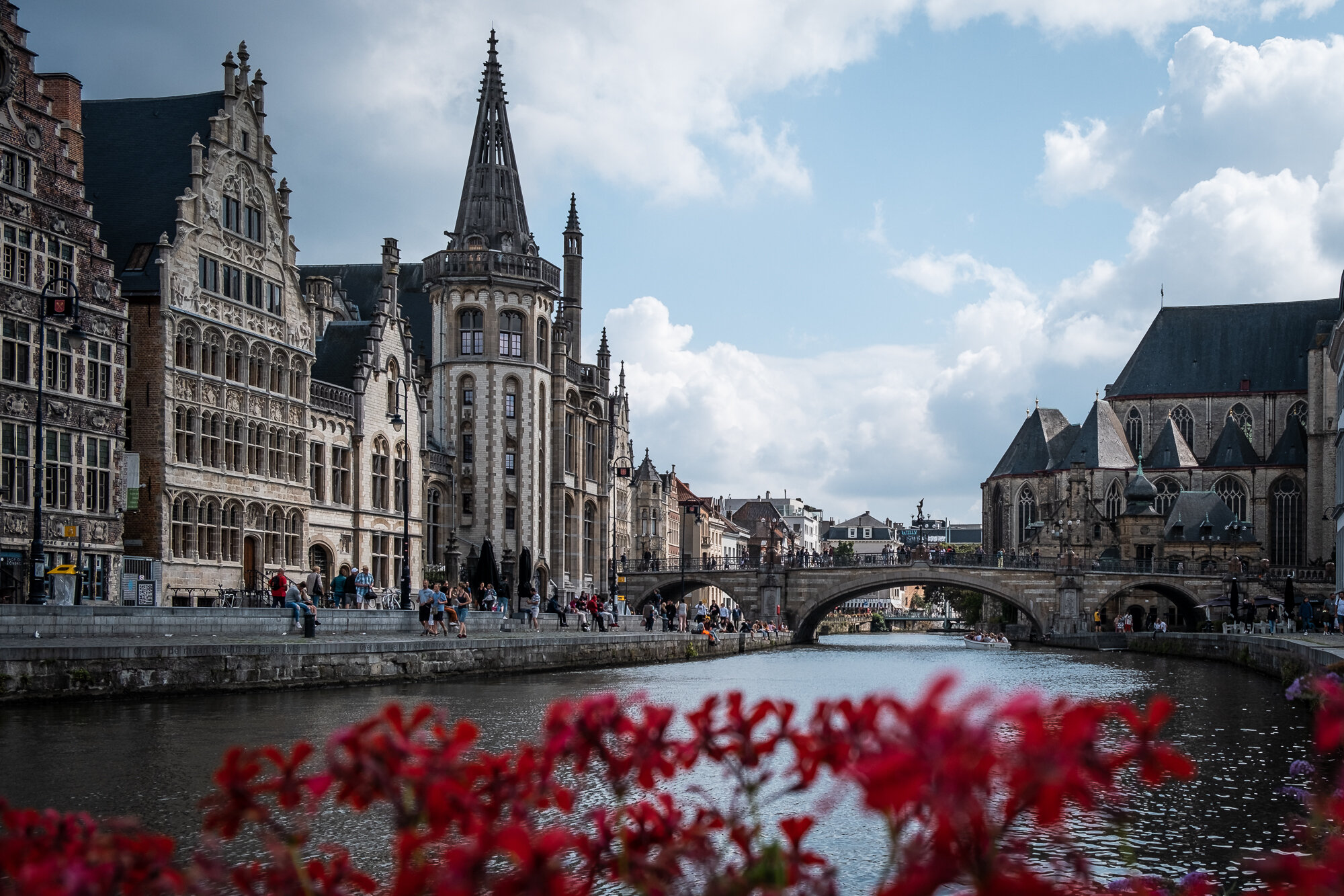 Photo of the River Leie in Ghent by Trevor Sherwin