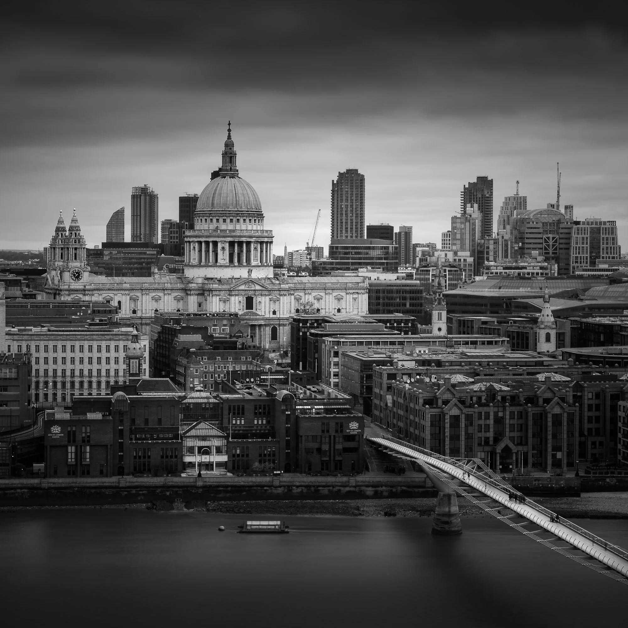 A photo of St Paul's Cathedral taken from Level 10 at the Tate Modern in London by Trevor Sherwin