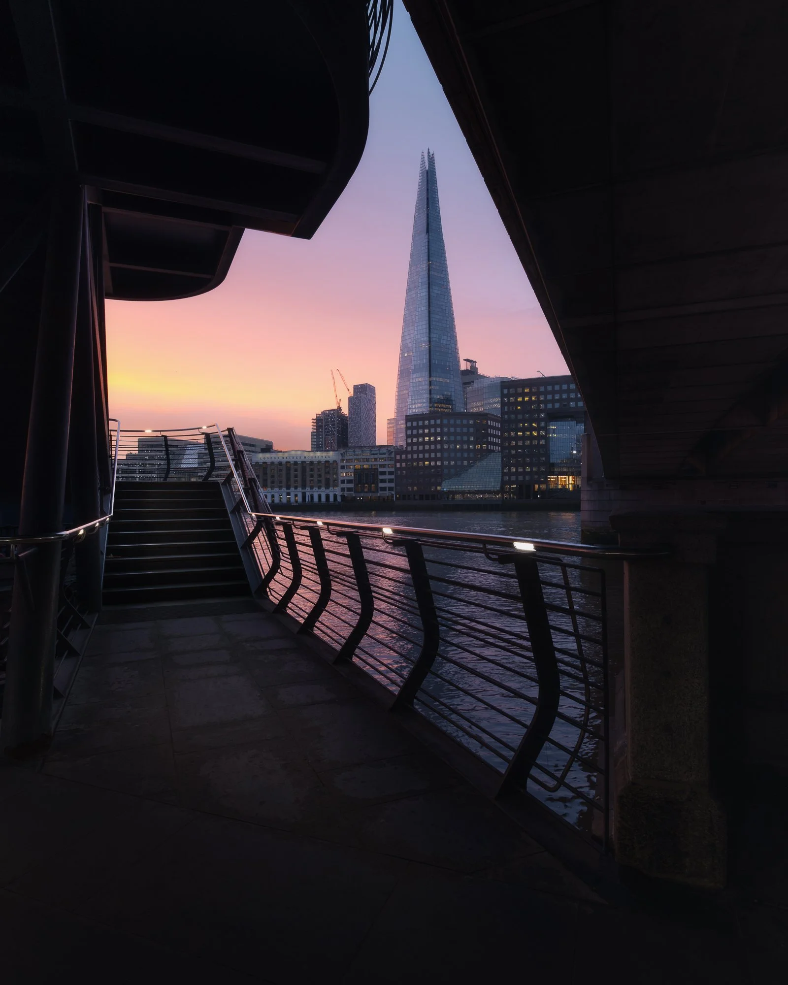 The Shard from under London BridgeBattersea Power Station