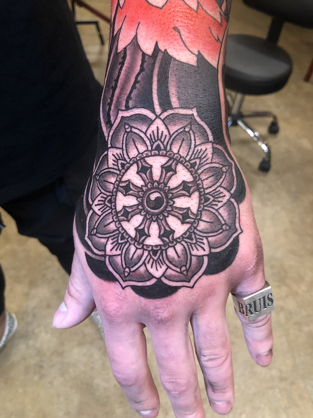 prompthunt arm tattooed by Jason vogt tattoo