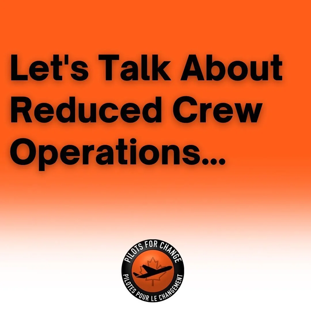 Fully trained, qualified and rested pilots are essential for maintaining our professions high level of safety. 

✈️ 

Our regulations state that a minimum of two crew members are required for airline operations.  We must ensure that those regulations