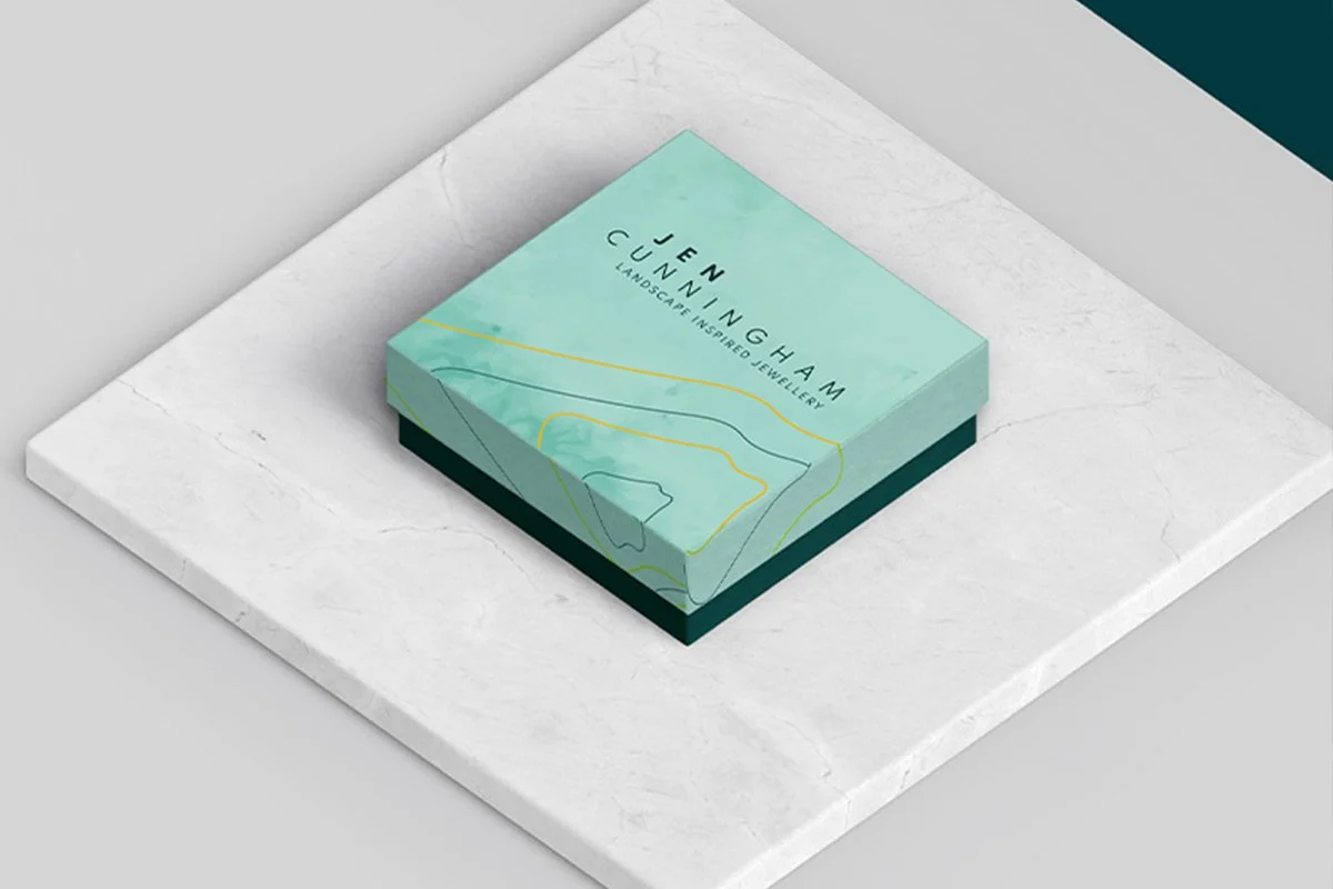 Jewellery and maker bespoke packaging design in scotland