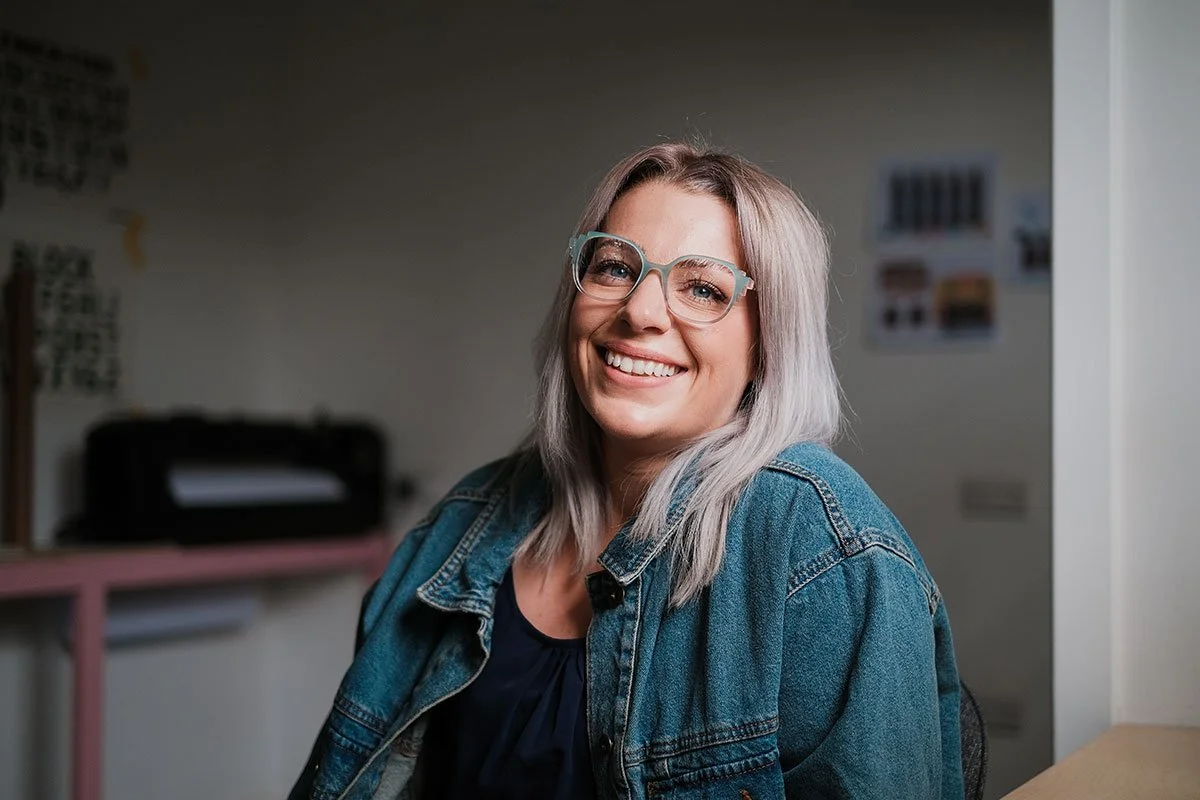 Portrait of Sarah Creates in Studio Branding and website designer in Scotland