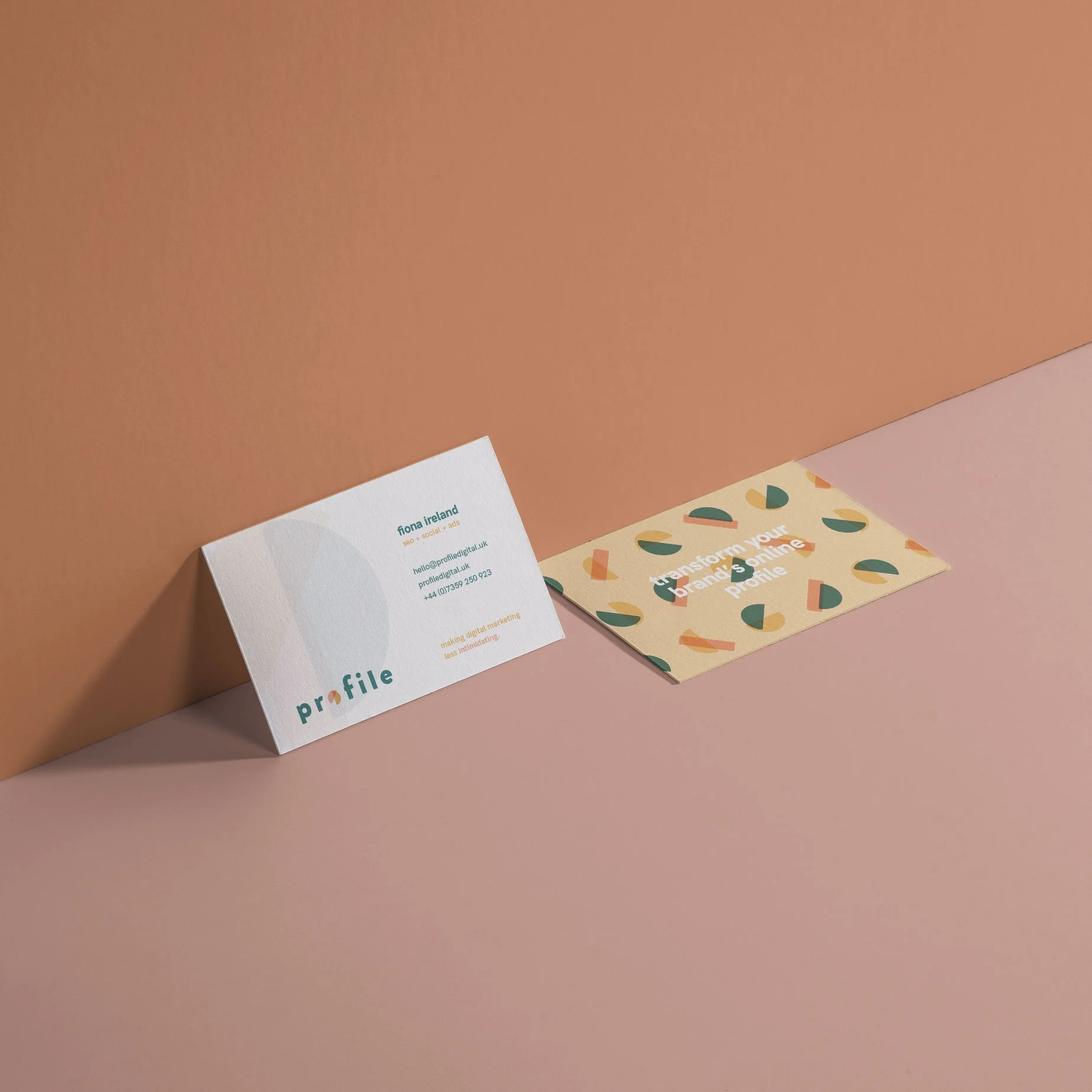 bespoke business card design for digital marketing agency  in scotland