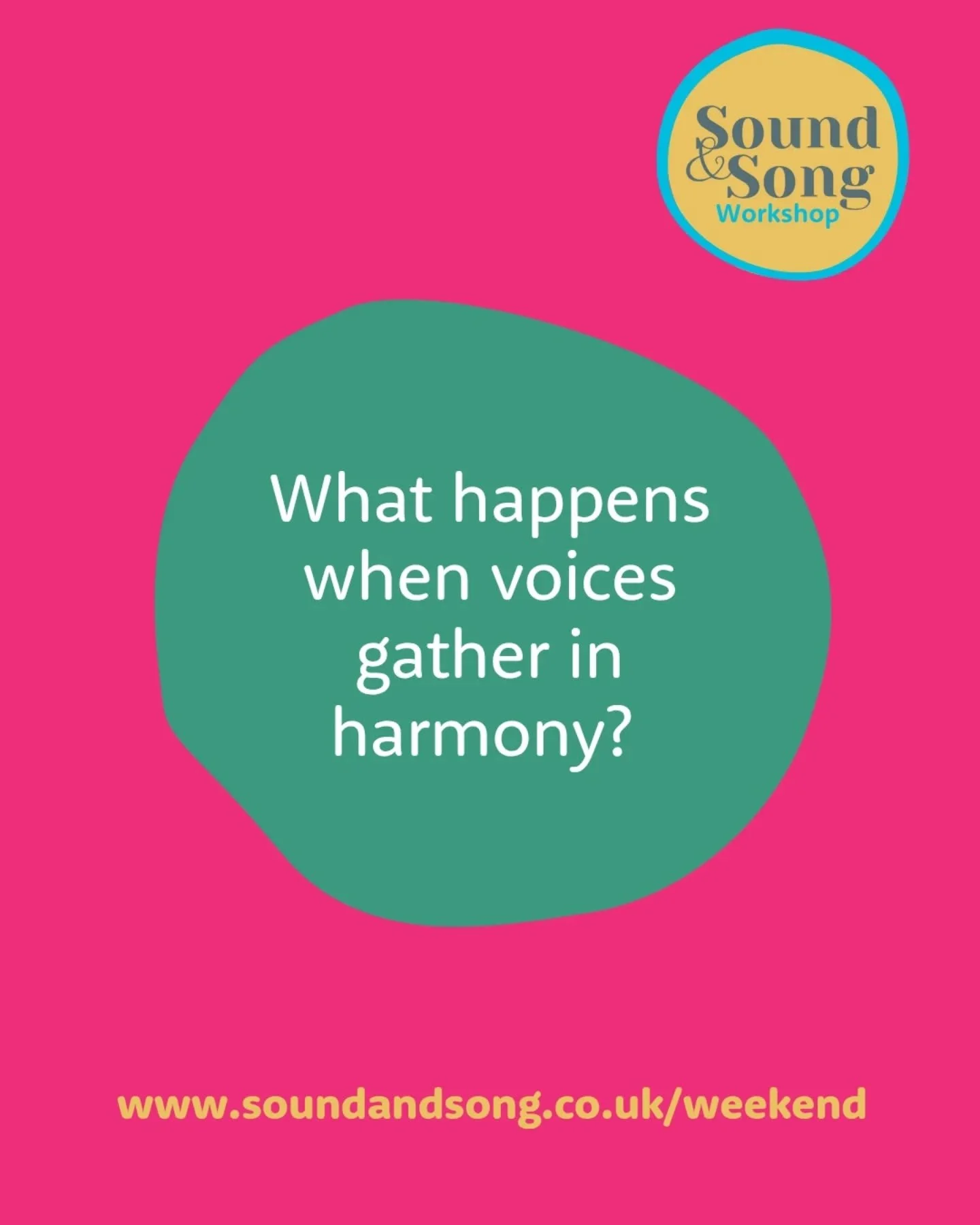 I'm so moved every time women share their experience of a Weekend Harmony workshop. It makes me so happy to know that we're getting it right, that we're making a real difference and we're raising women up in song.

Reading through these testimonies, 