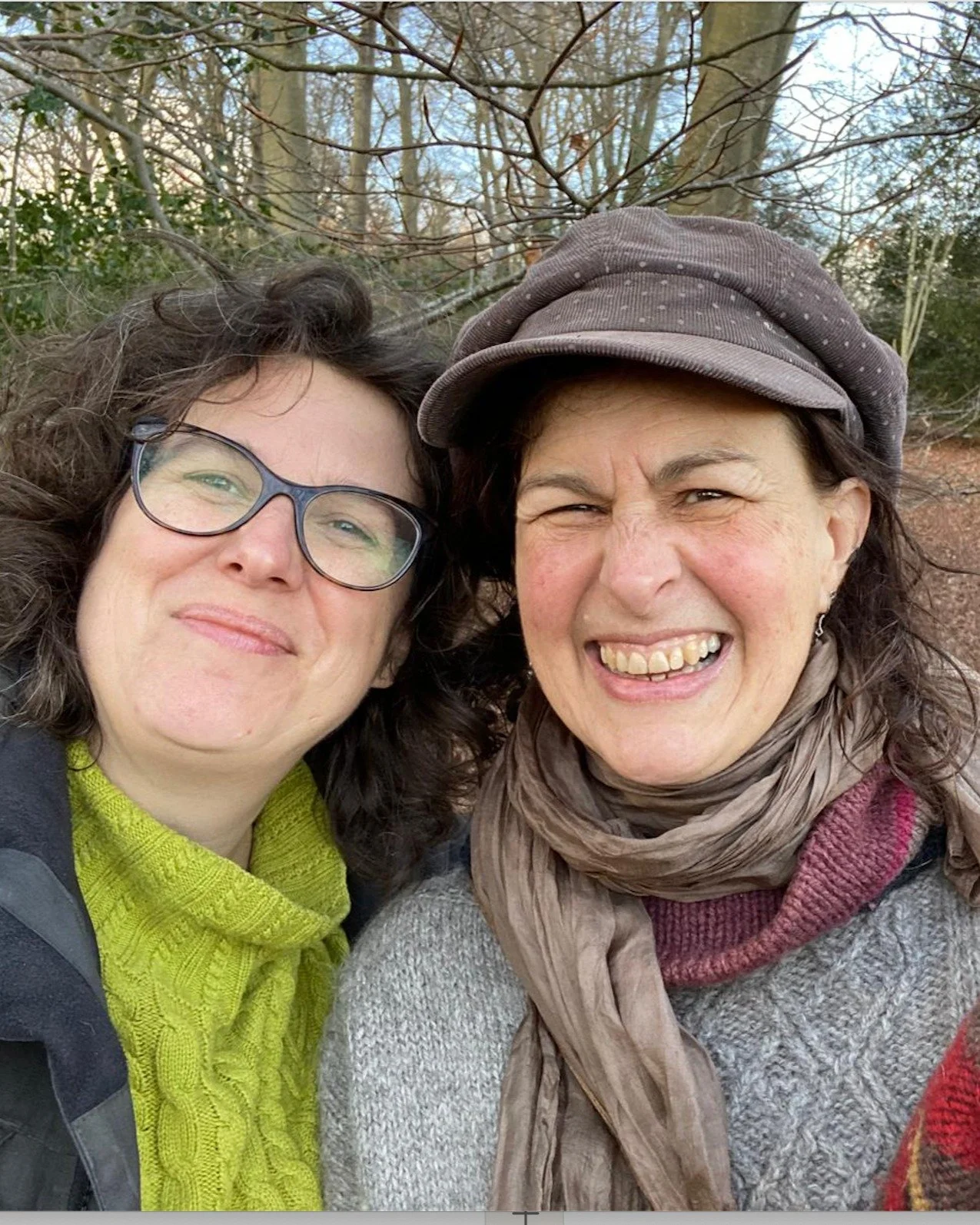 Imbolc remembered:

Two years running, during lockdown, @studiojenniferleach and I met in the woods on Imbolc. We came seeking to be held by something larger. By the trees, by each other, by the turning wheel of the year. 

We also came to listen. To