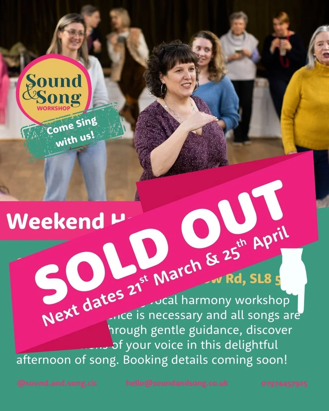 ✨ Weekend Harmony is SOLD OUT! ✨
We are completely sold out for our workshop this Saturday and I couldn't be more excited. 24 women coming together to weave their voices in harmony. Something truly magical is about to happen.

If you missed out this 
