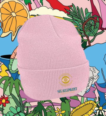See the Elephant Amaro Dusty Pink Knit Beanie.png