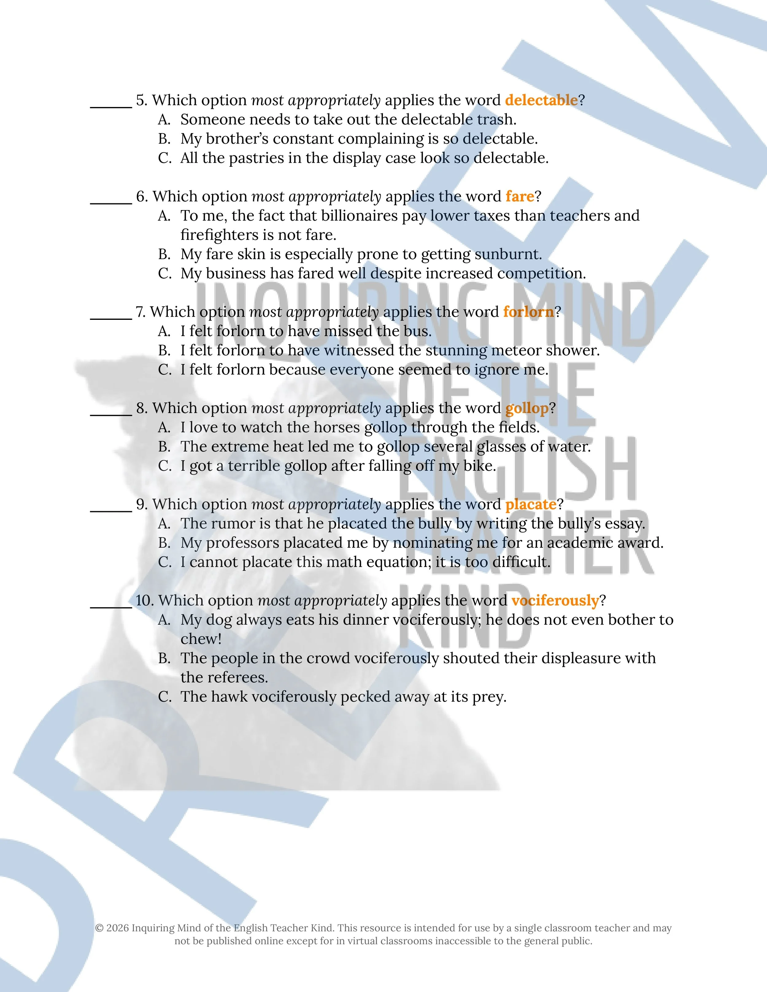 The Fox and the Horse Vocabulary Activities - Brothers Grimm Fairy Tale Activities for High School English Language Arts (2).jpg