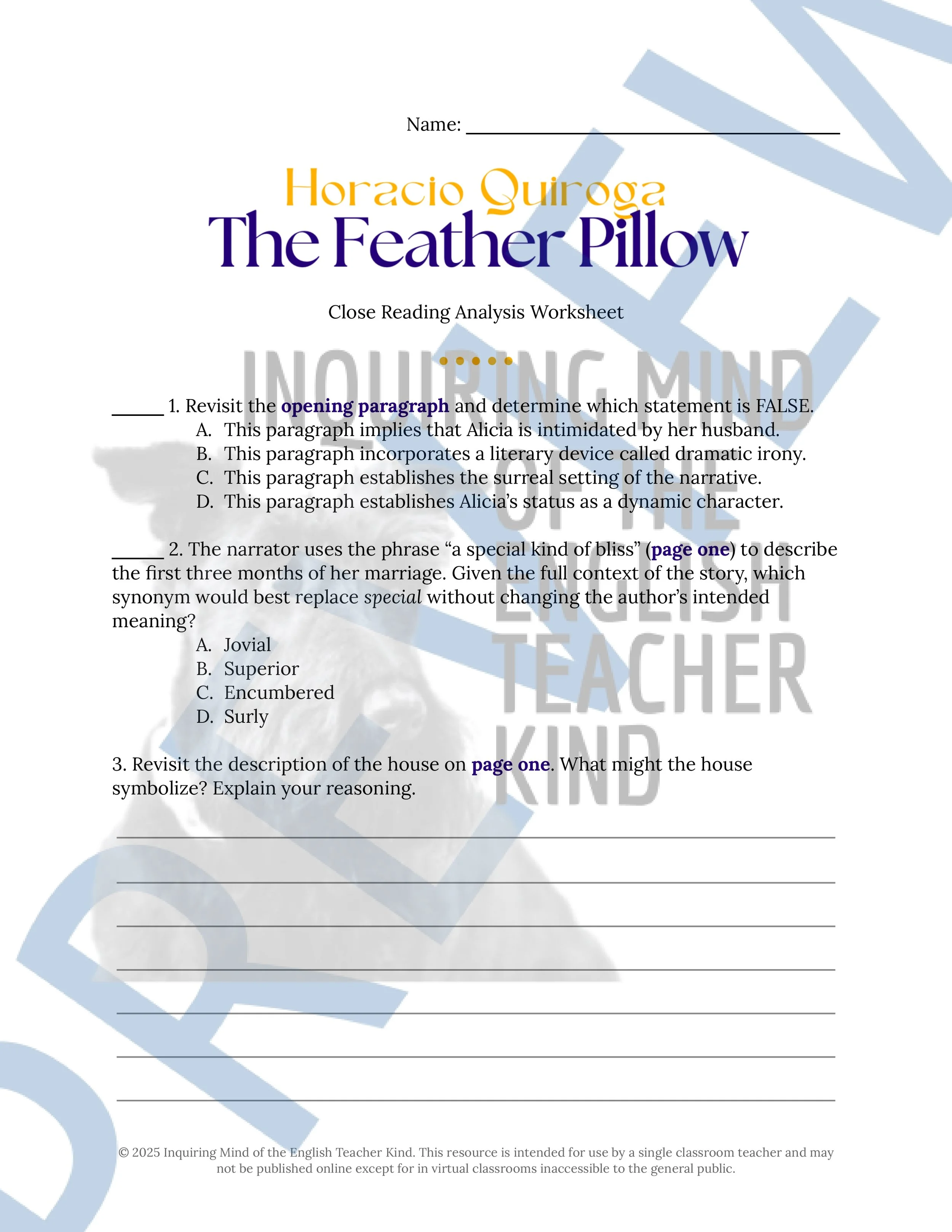 The Feather Pillow Close Reading Analysis Activities (1).jpg