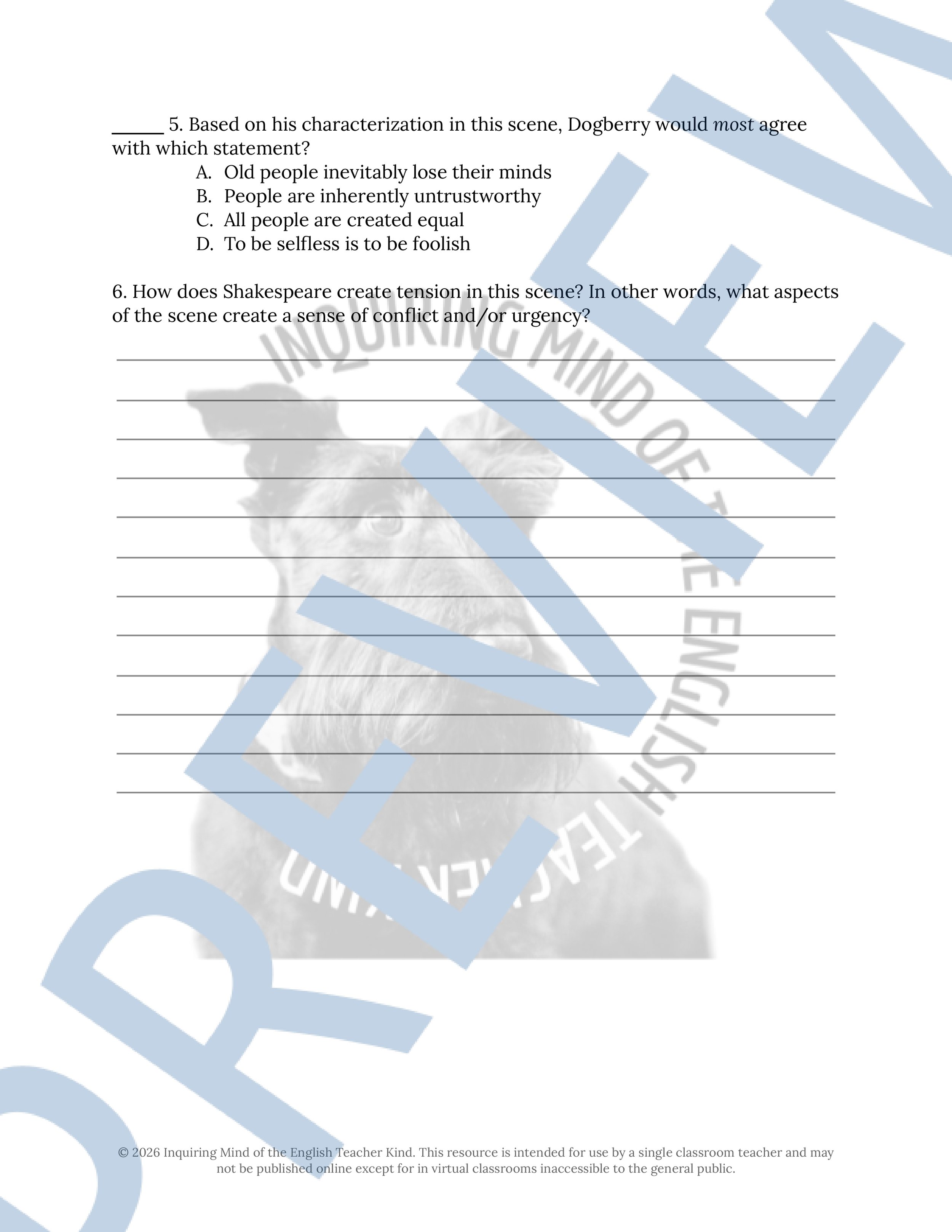 Much Ado About Nothing Act 3.5 Close Reading Analysis Worksheet (2).jpg