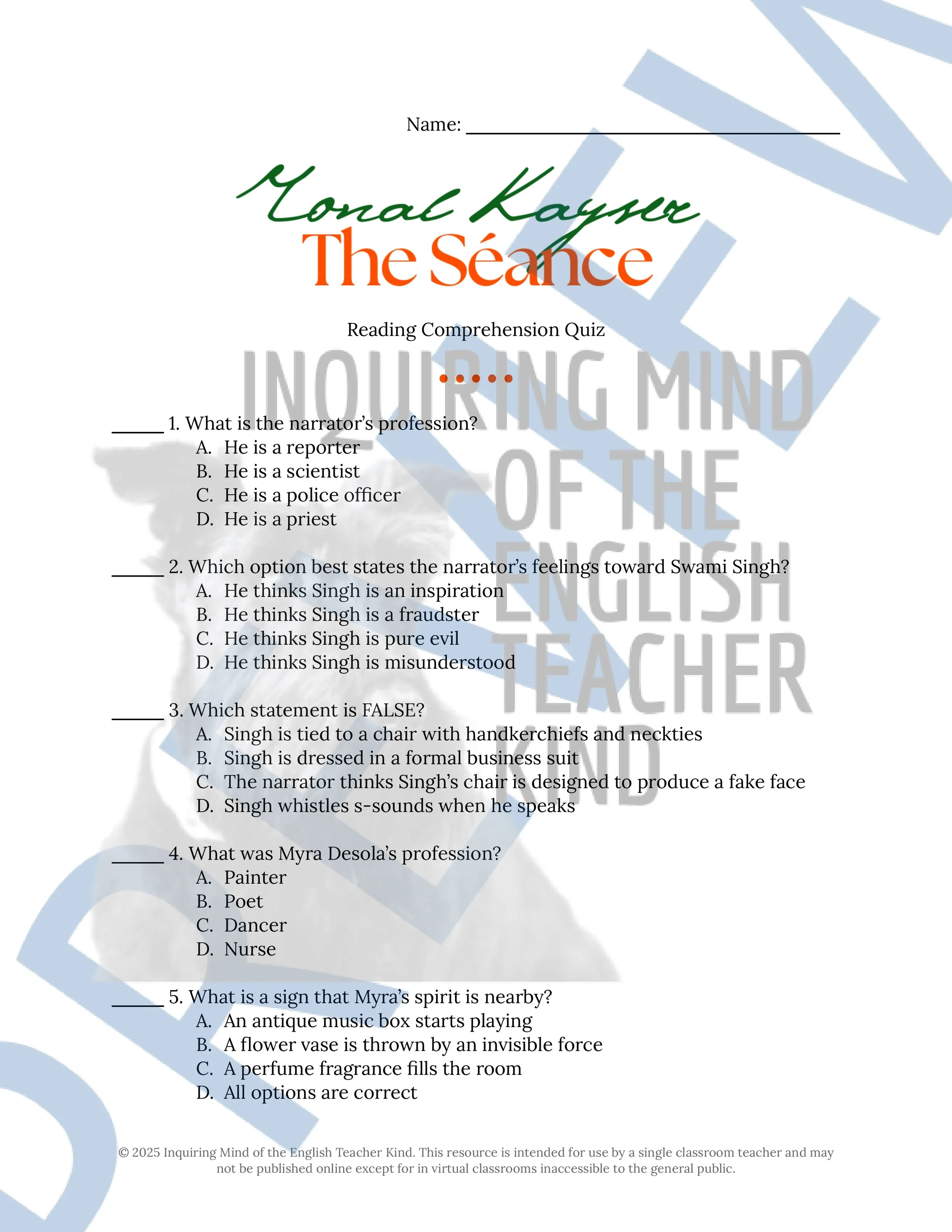 13 Halloween Horror Short Stories, Quizzes, and Answer Keys for High School ELA from Inquiring Mind of the English Teacher Kind (Vol. 2)
