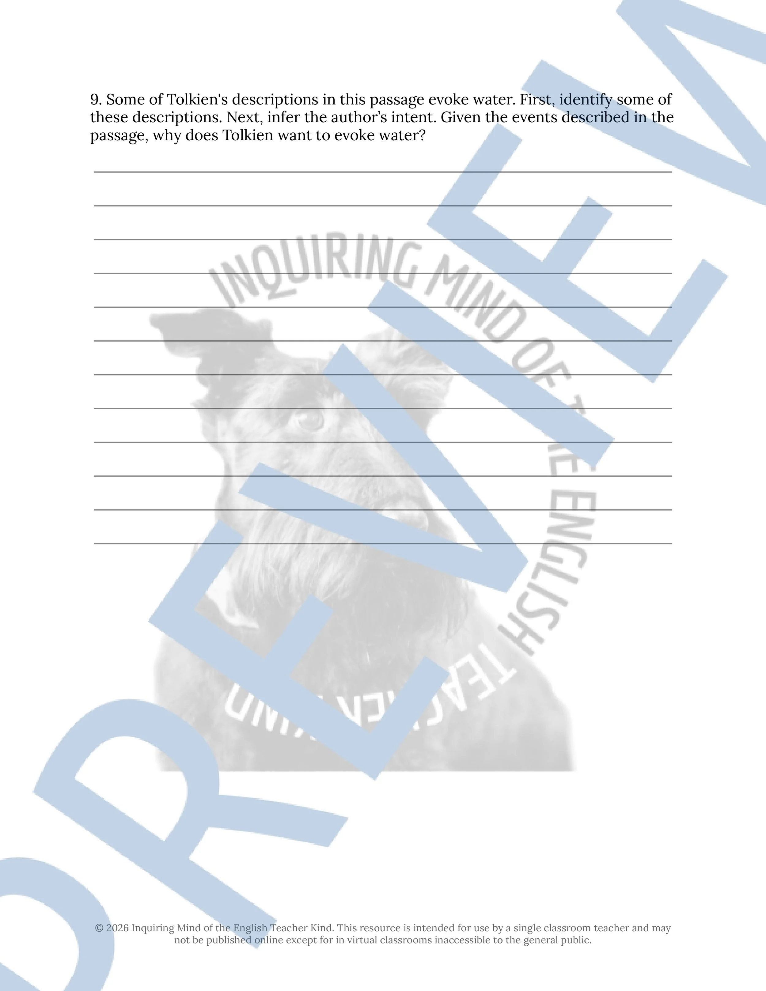 The Hobbit Chapter 17 Close Reading Analysis Worksheet (3).jpg