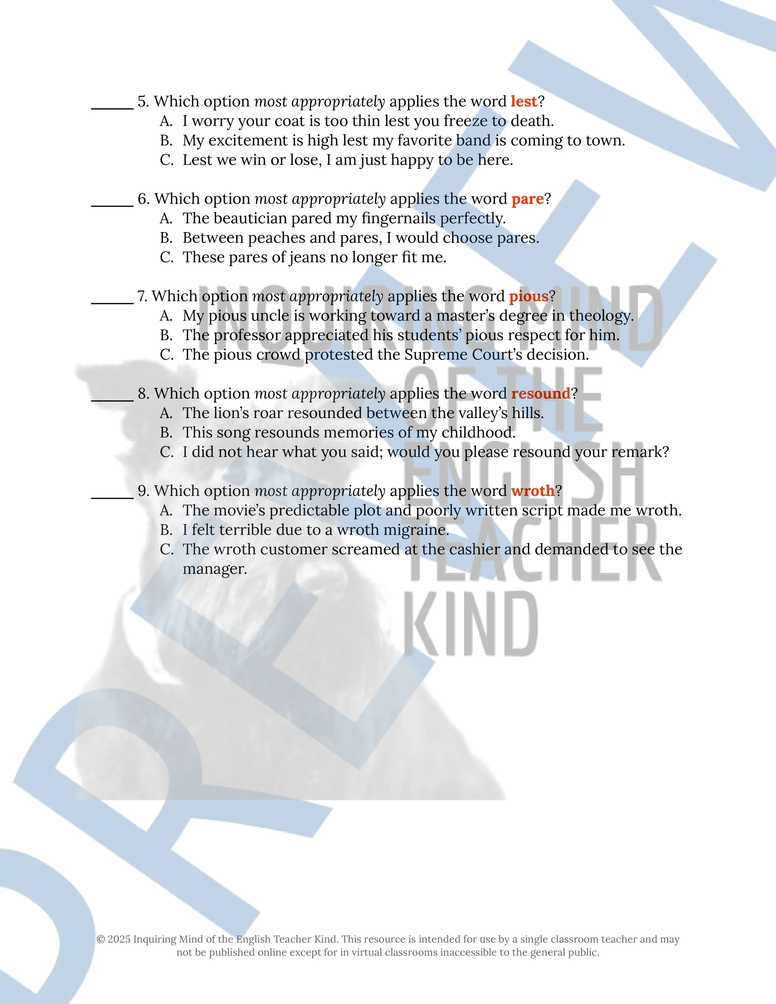 "The Juniper Tree" Quiz, Worksheets, and Vocabulary Games (Grimm's Fairy Tale) from Inquiring Mind of the English Teacher Kind