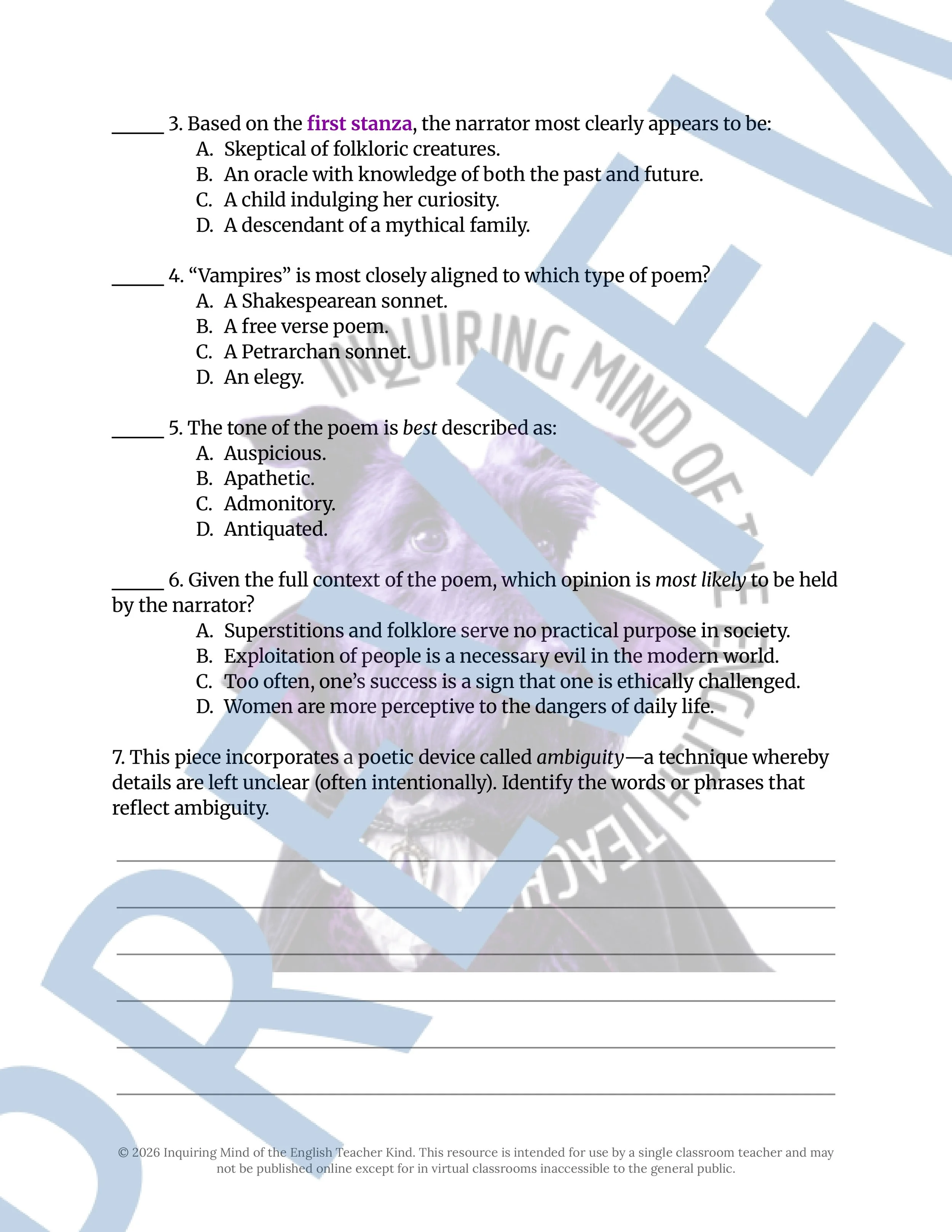Vampires by Dorothy Quick Poetry Analysis Worksheet for High School English and the Halloween Season (2).jpg